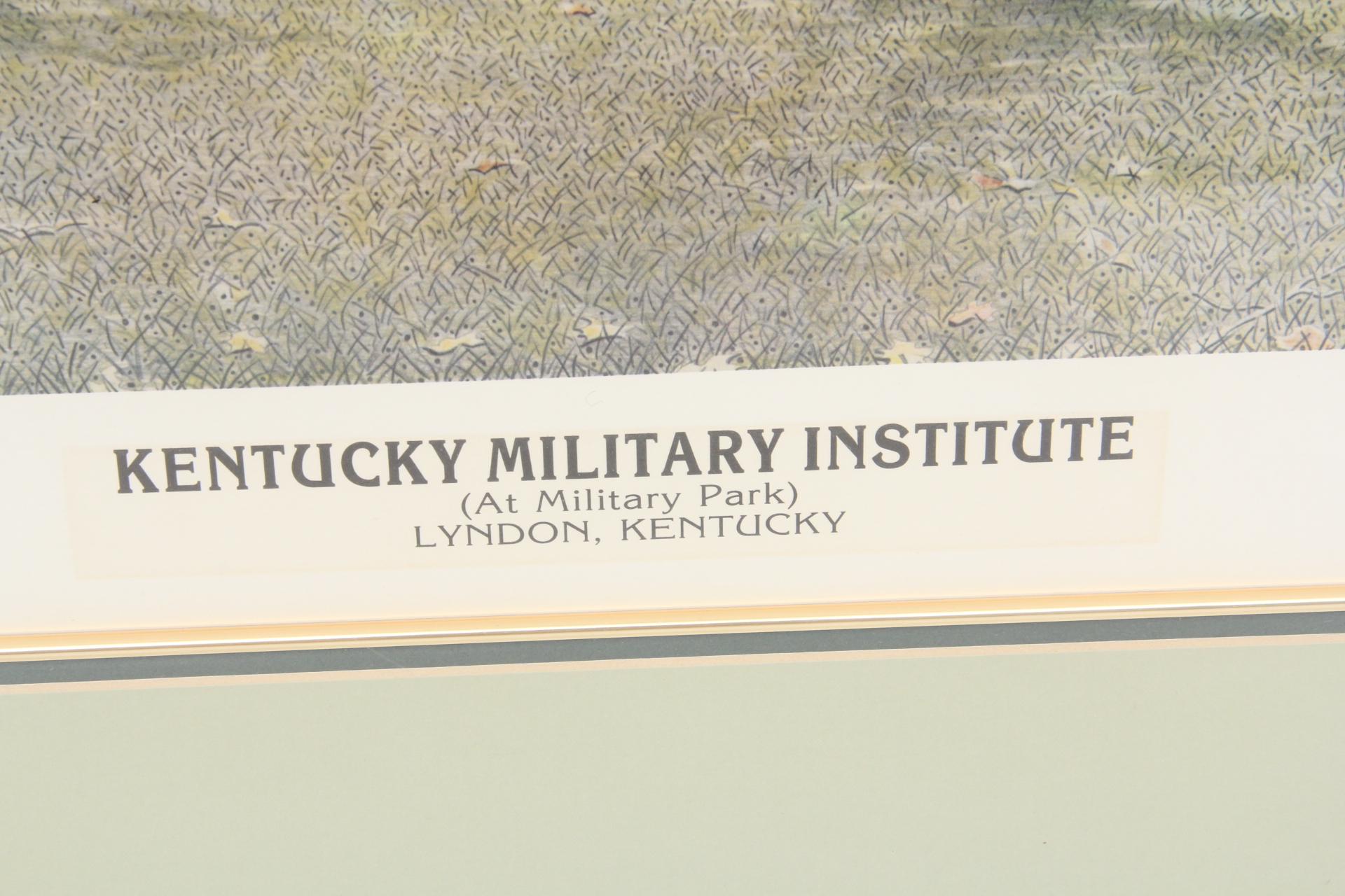 "Kentucky Military Institute" Offset Lithograph by Robert Combs