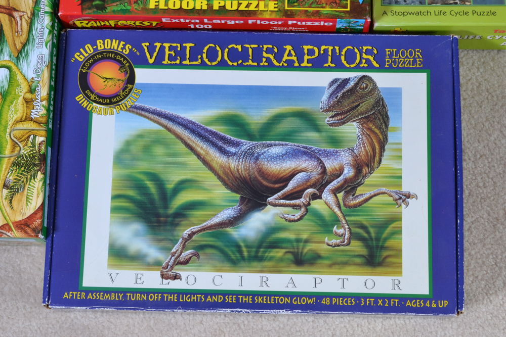 Twelve Children's Extra Large Floor Puzzles