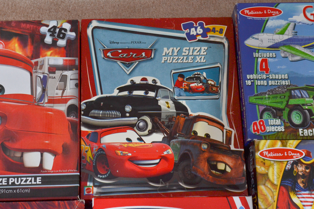 Twelve Children's Extra Large Floor Puzzles