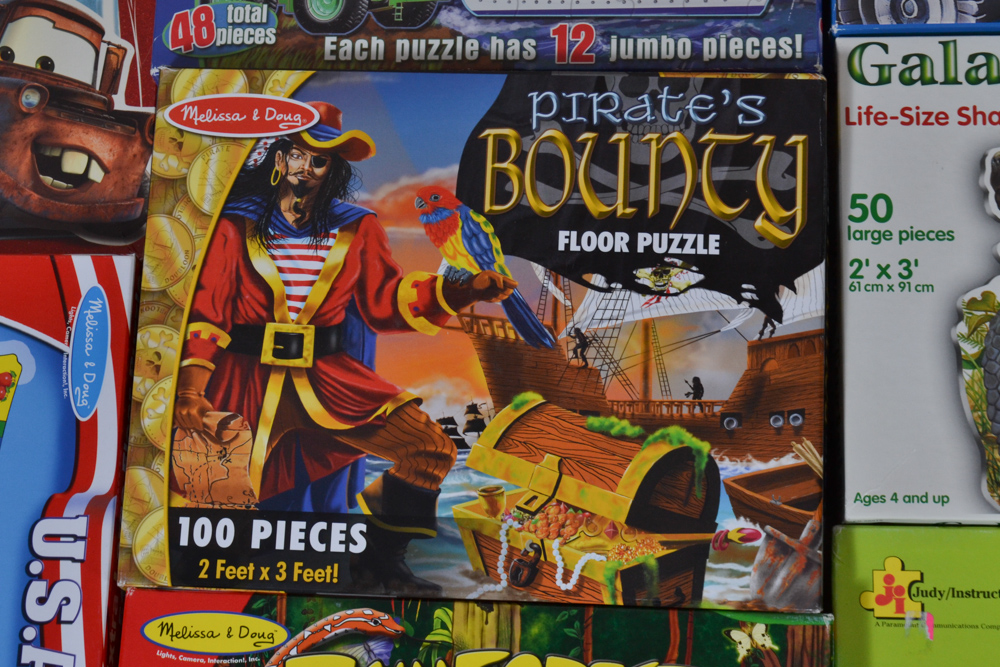 Twelve Children's Extra Large Floor Puzzles