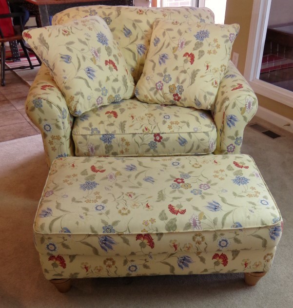 Kincaid Overstuffed Chair and Ottoman