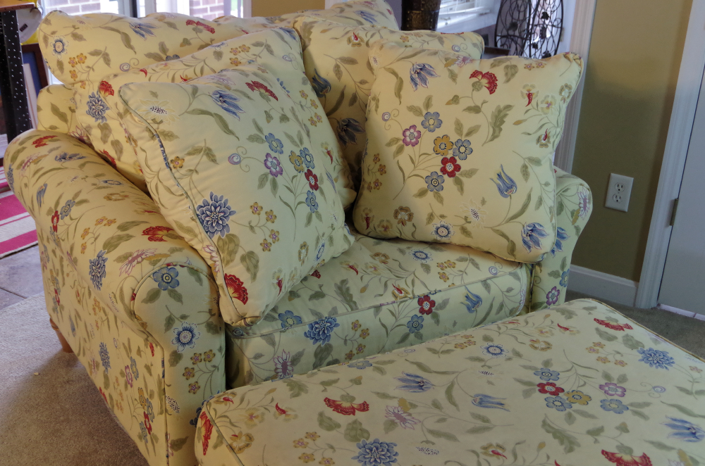 Kincaid Overstuffed Chair and Ottoman