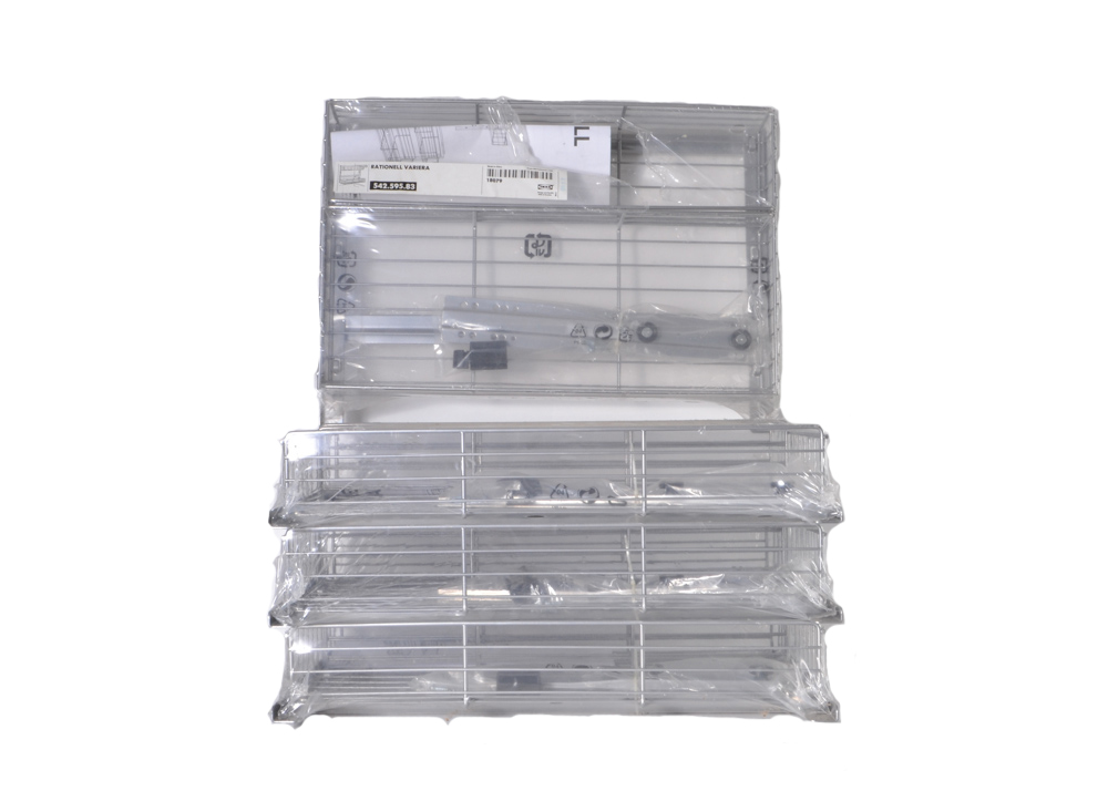 Set of Four Ikea Cabinet Pull-Out Steel Baskets