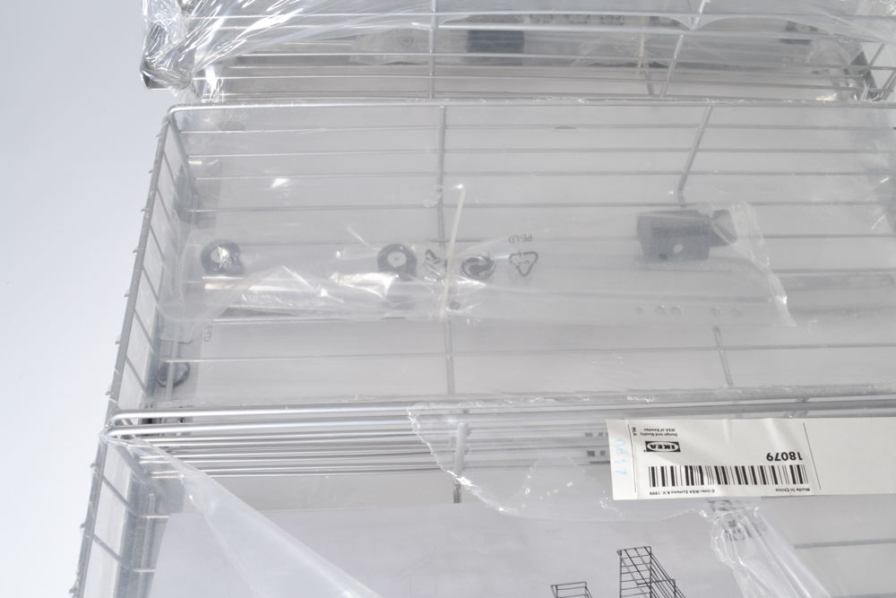 Set of Four Ikea Cabinet Pull-Out Steel Baskets