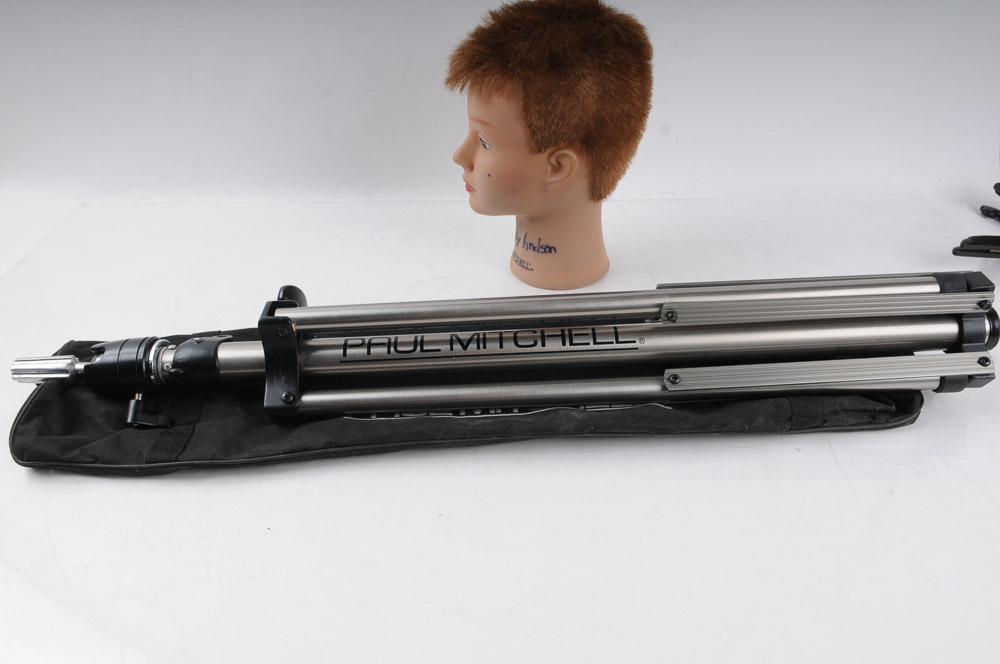 Paul Mitchell Cosmetology Tripod and Mannequin Head