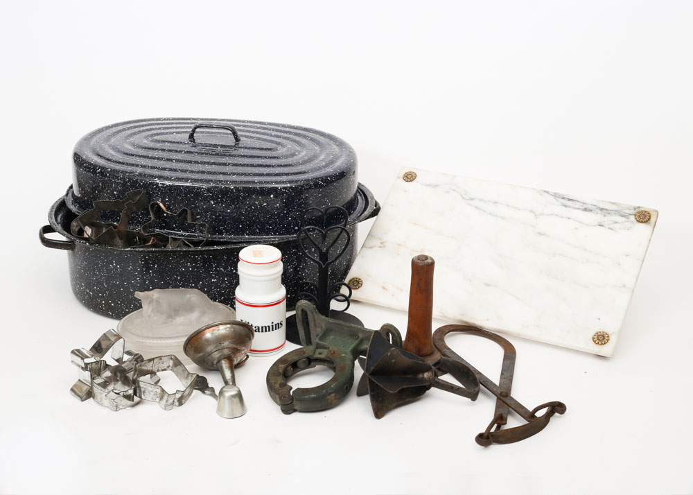 Collection of Vintage Country Kitchen Utensils