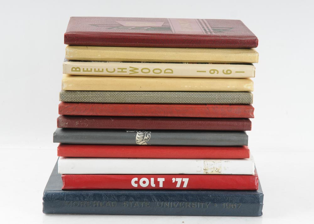 Collection of Vintage Yearbooks