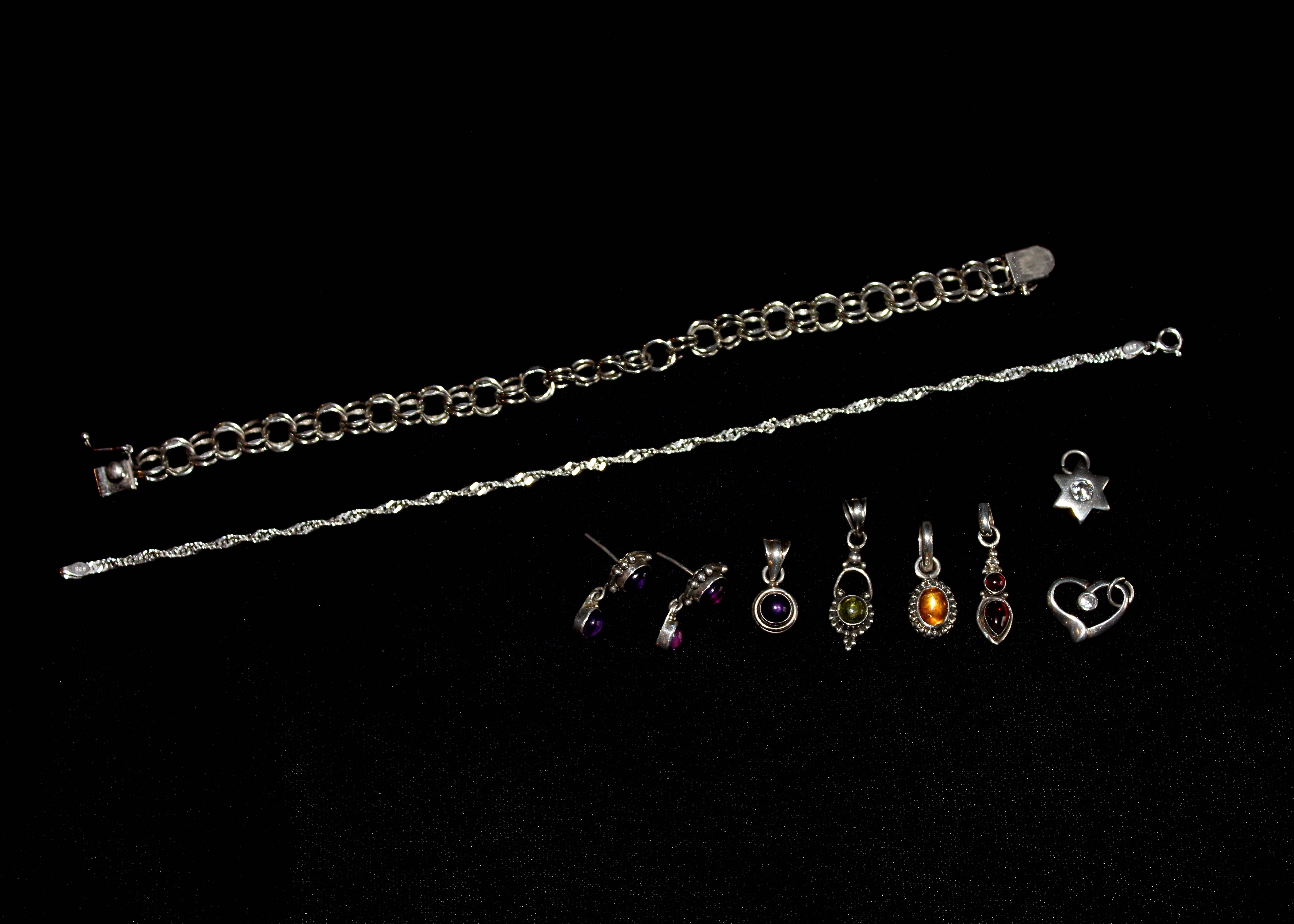 Collection of Sterling Silver Jewelry