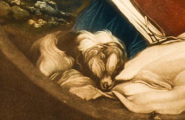 Antique Arlent Edwards Mezzotint After "The Frankland Sisters"