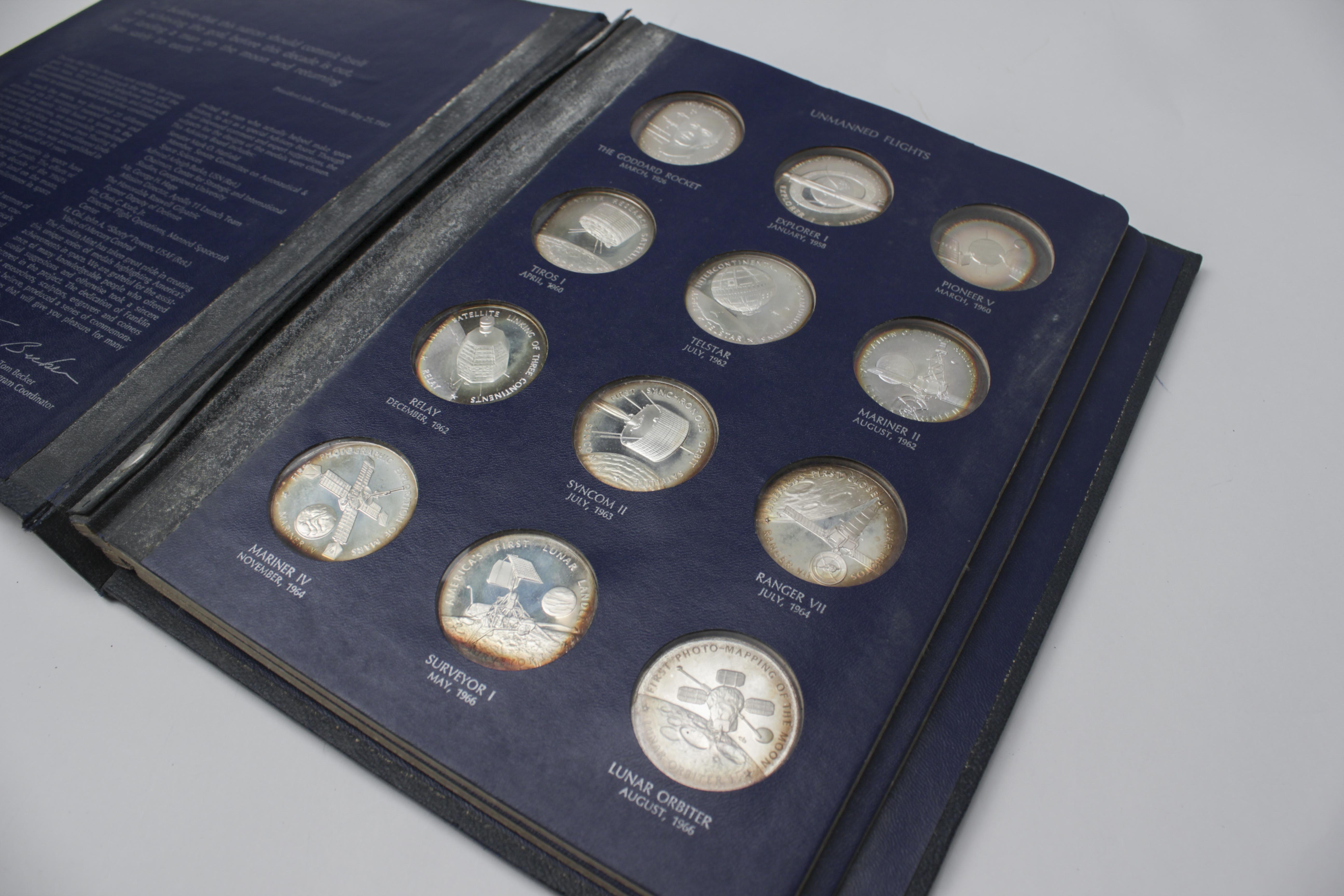 Franklin Mint 'America In Space" First Edition Sterling Proof Set