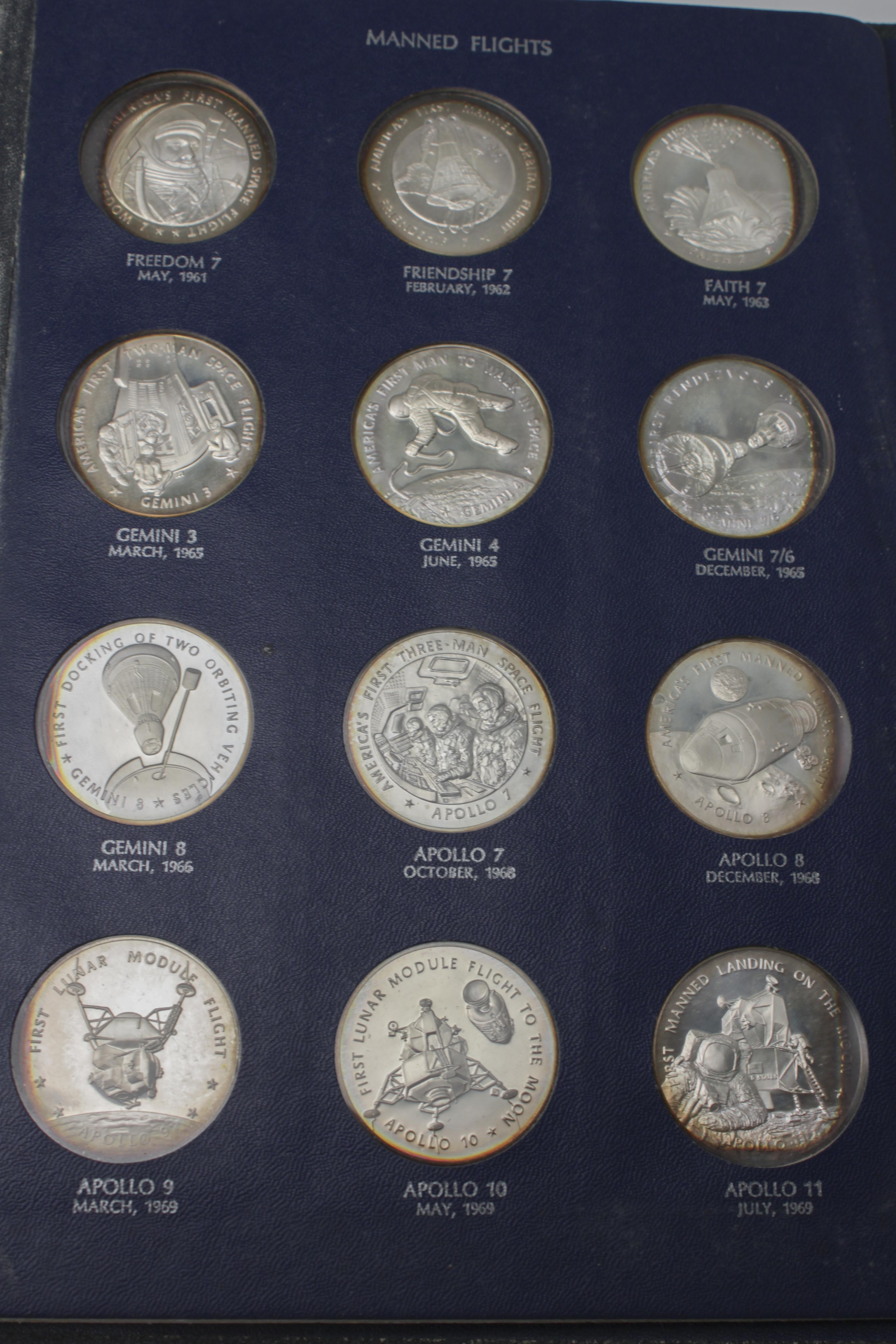 Franklin Mint 'America In Space" First Edition Sterling Proof Set