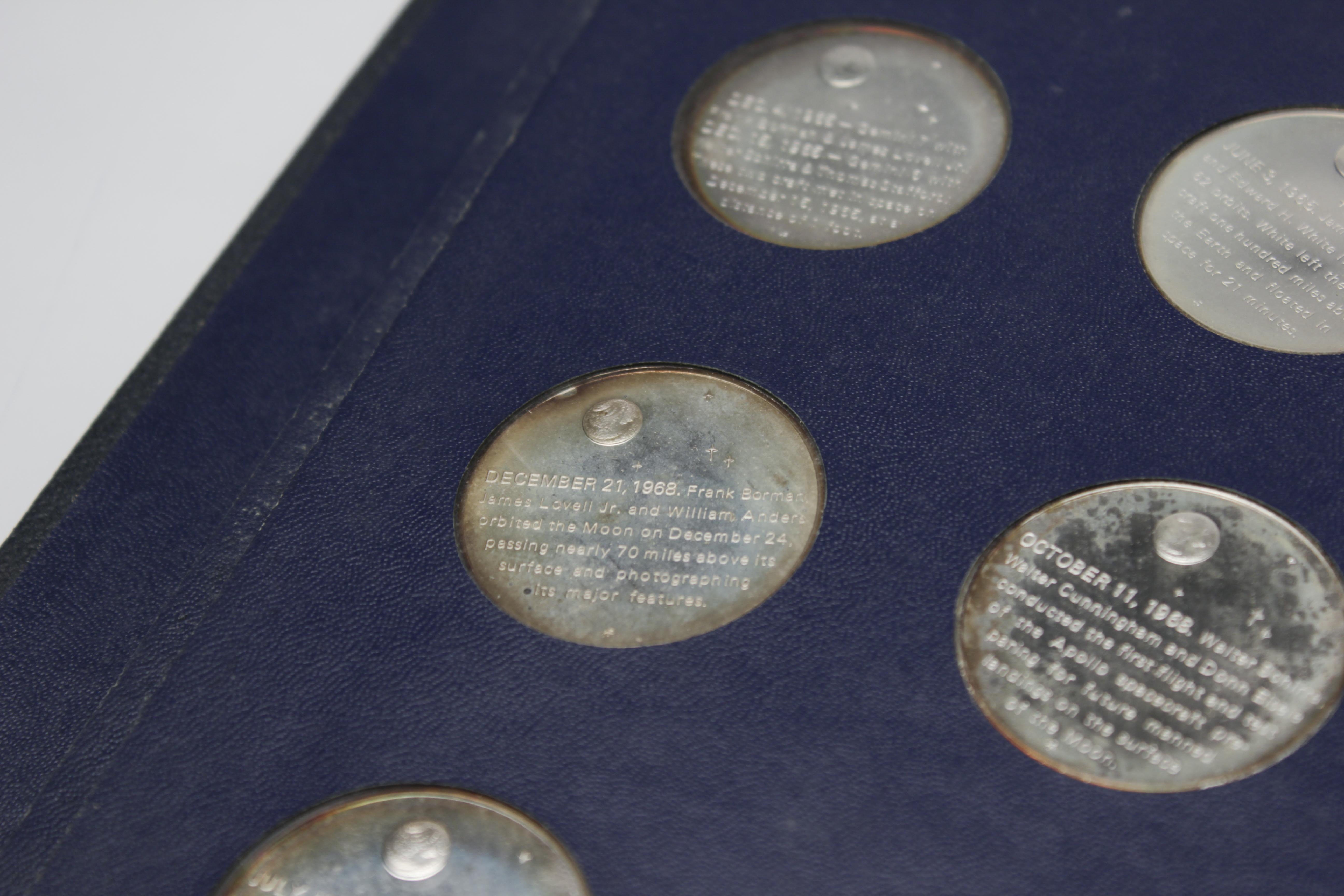 Franklin Mint 'America In Space" First Edition Sterling Proof Set