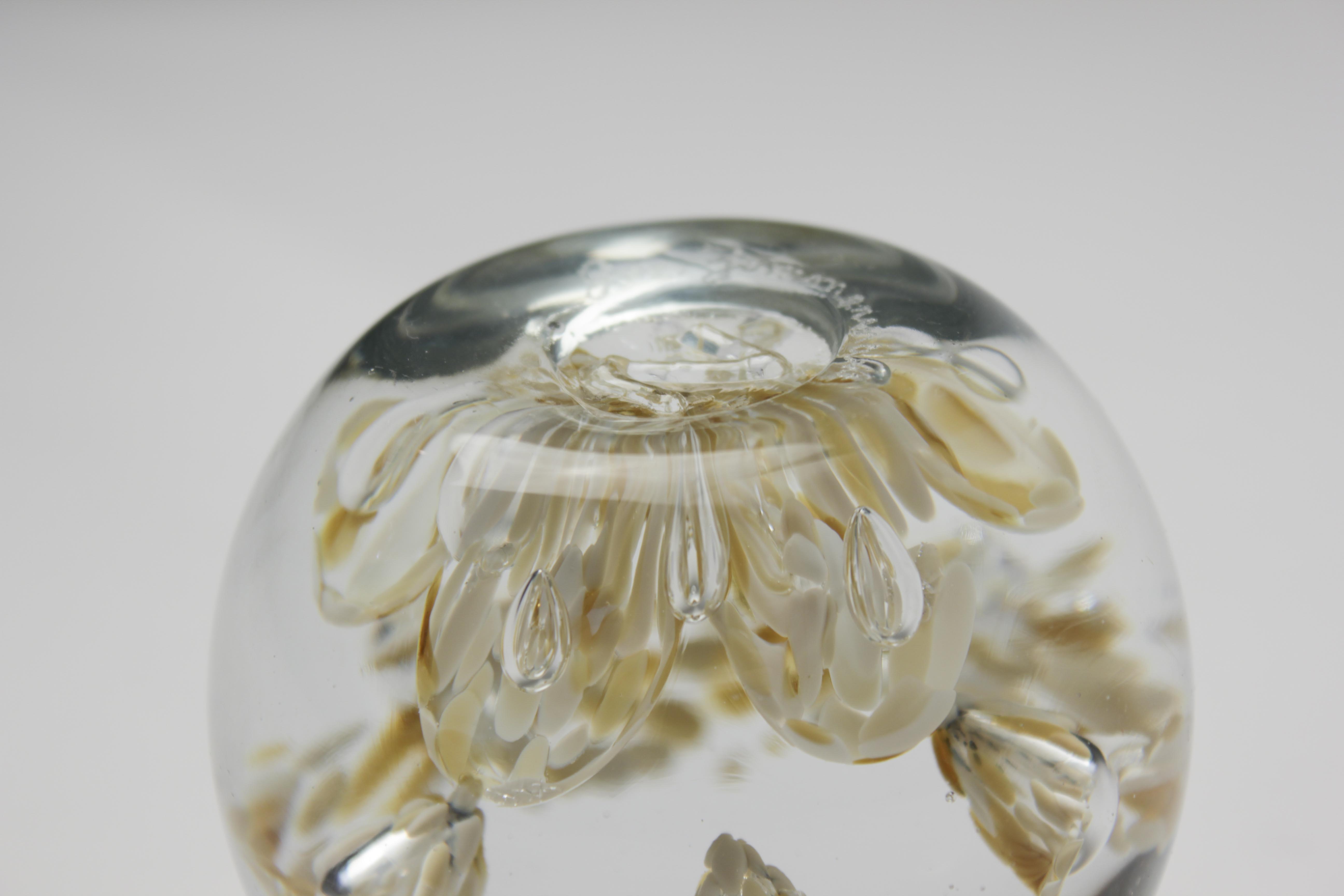 Signed Joe Zimmerman Vintage Paperweight