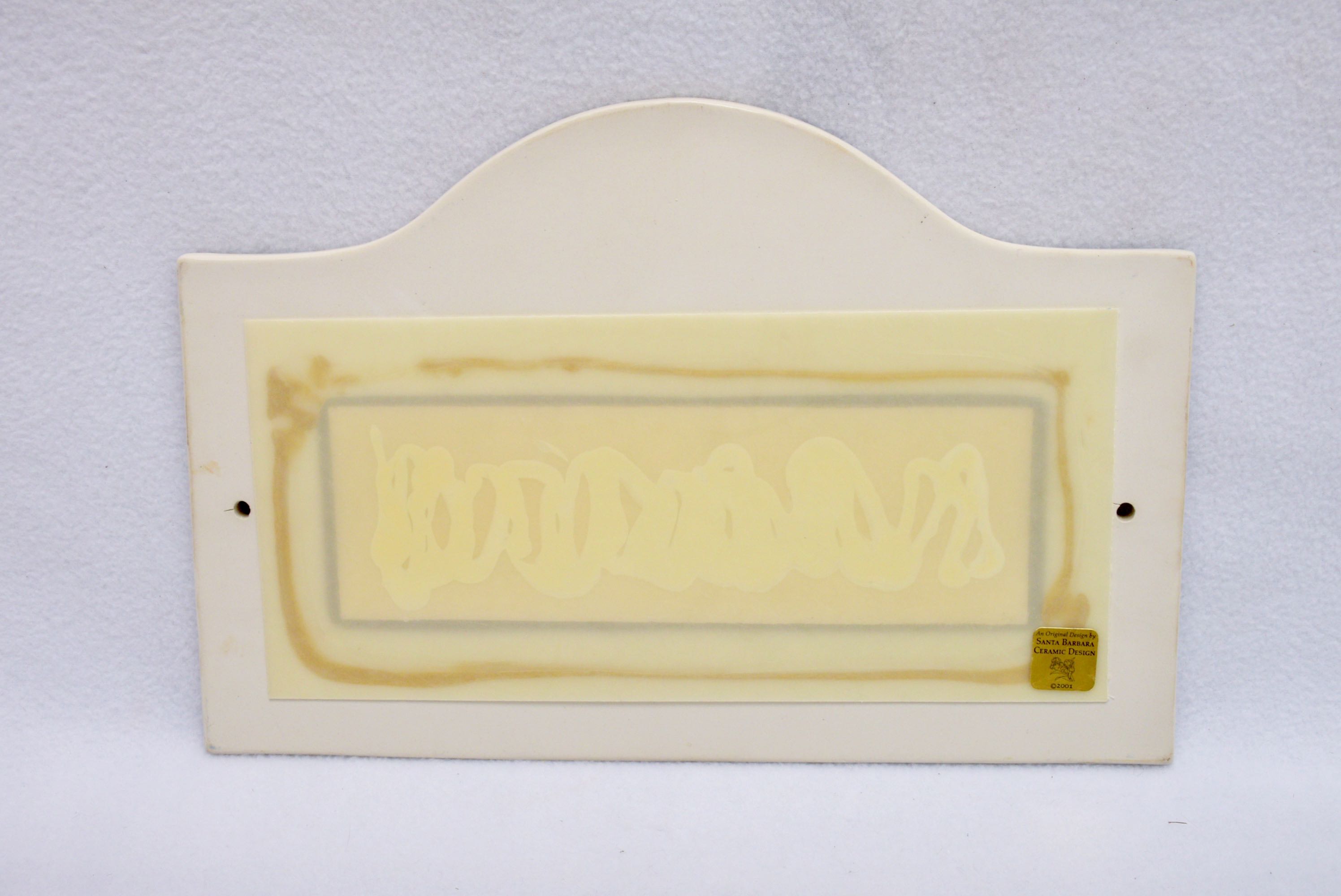 Santa Barbara Ceramic Design Welcome Sign by Guy Buffet