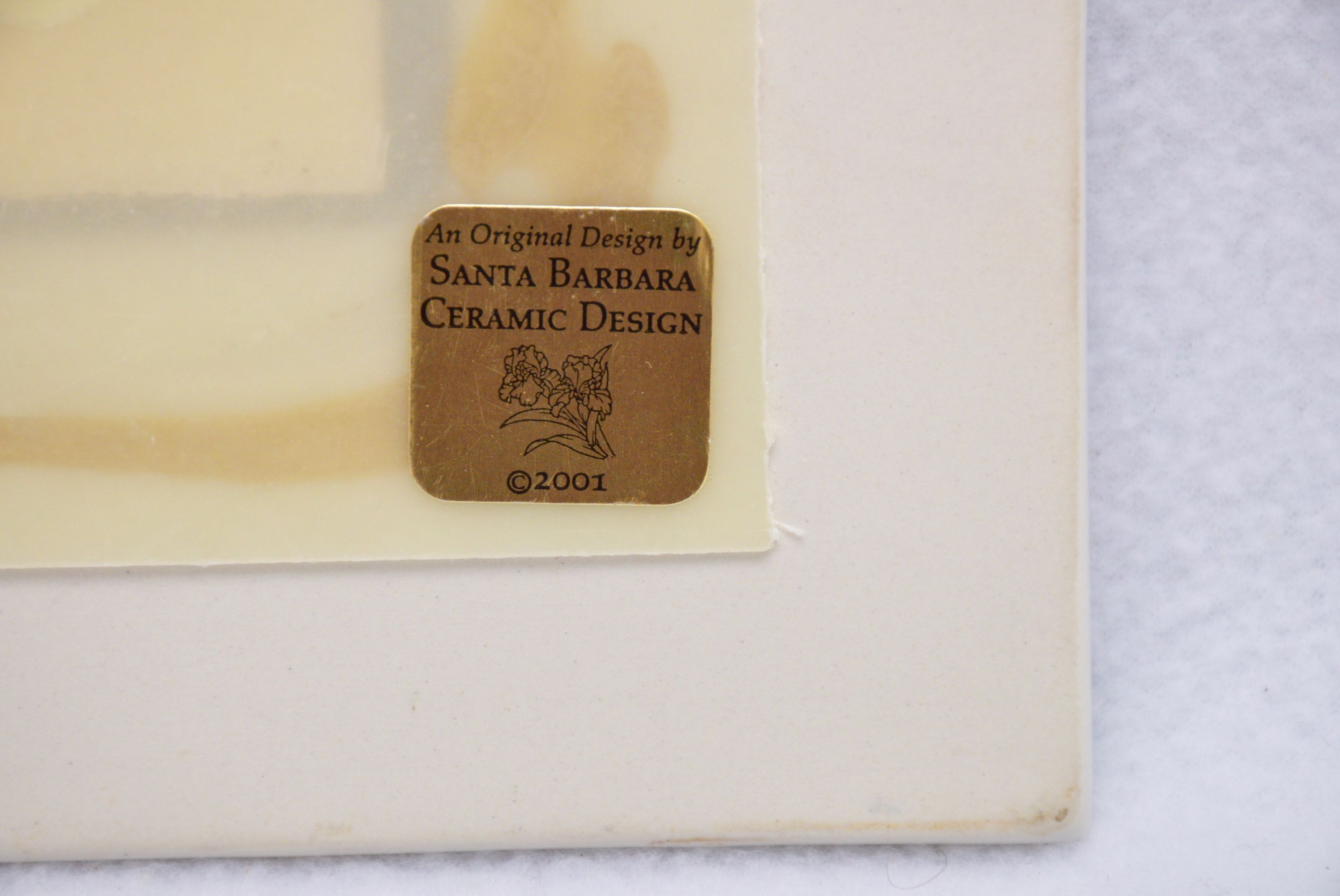 Santa Barbara Ceramic Design Welcome Sign by Guy Buffet