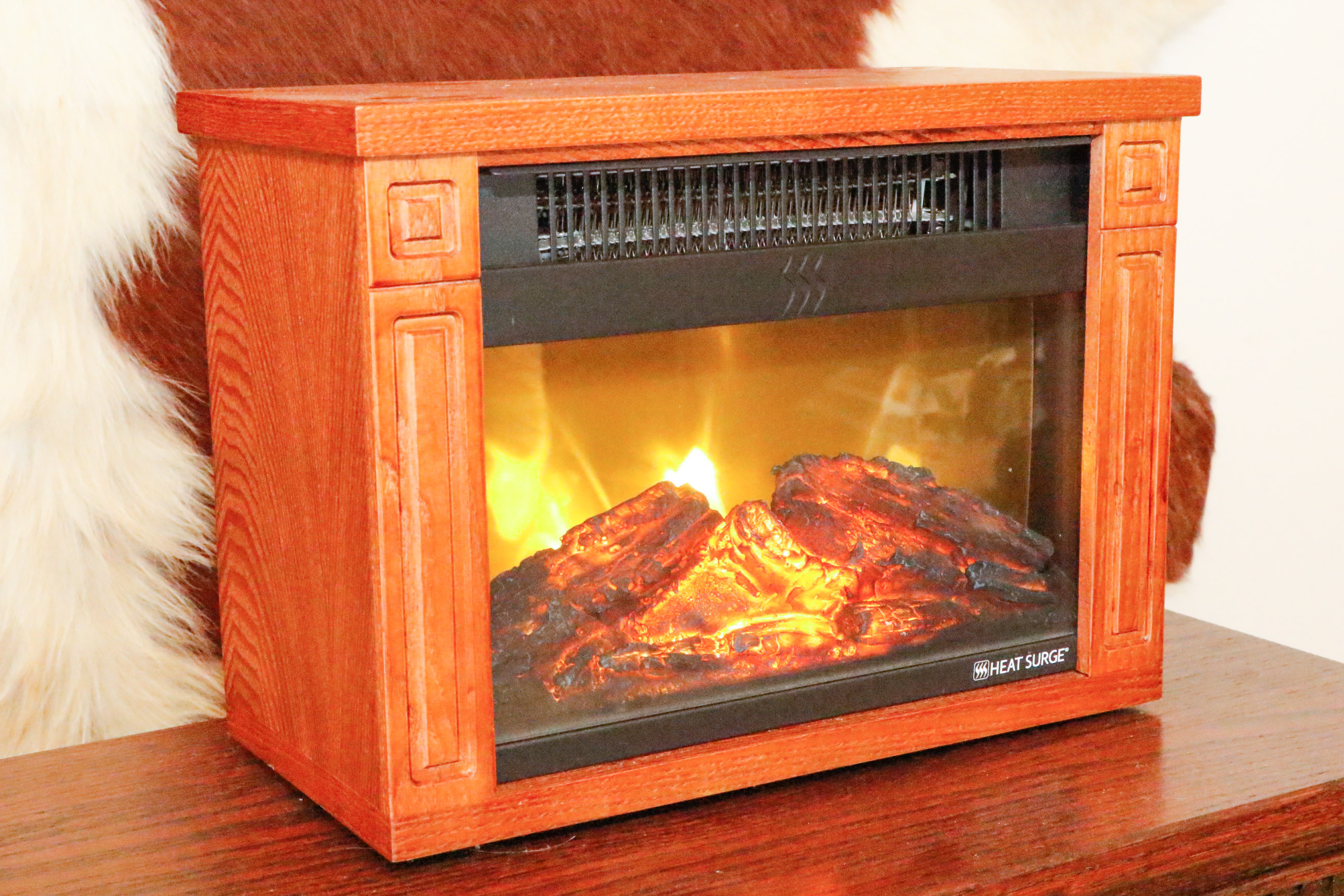 Two Heat Surge Electric Fireplace Units