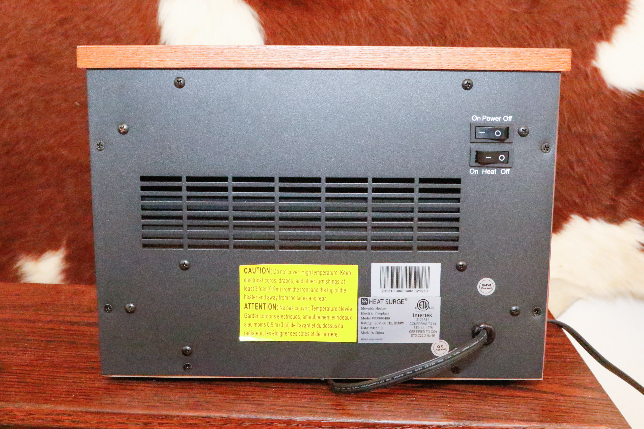 Two Heat Surge Electric Fireplace Units