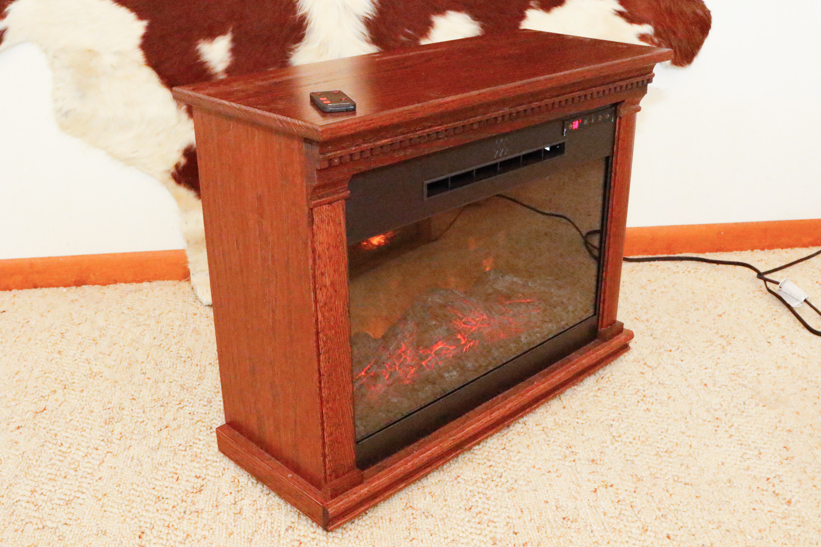 Two Heat Surge Electric Fireplace Units