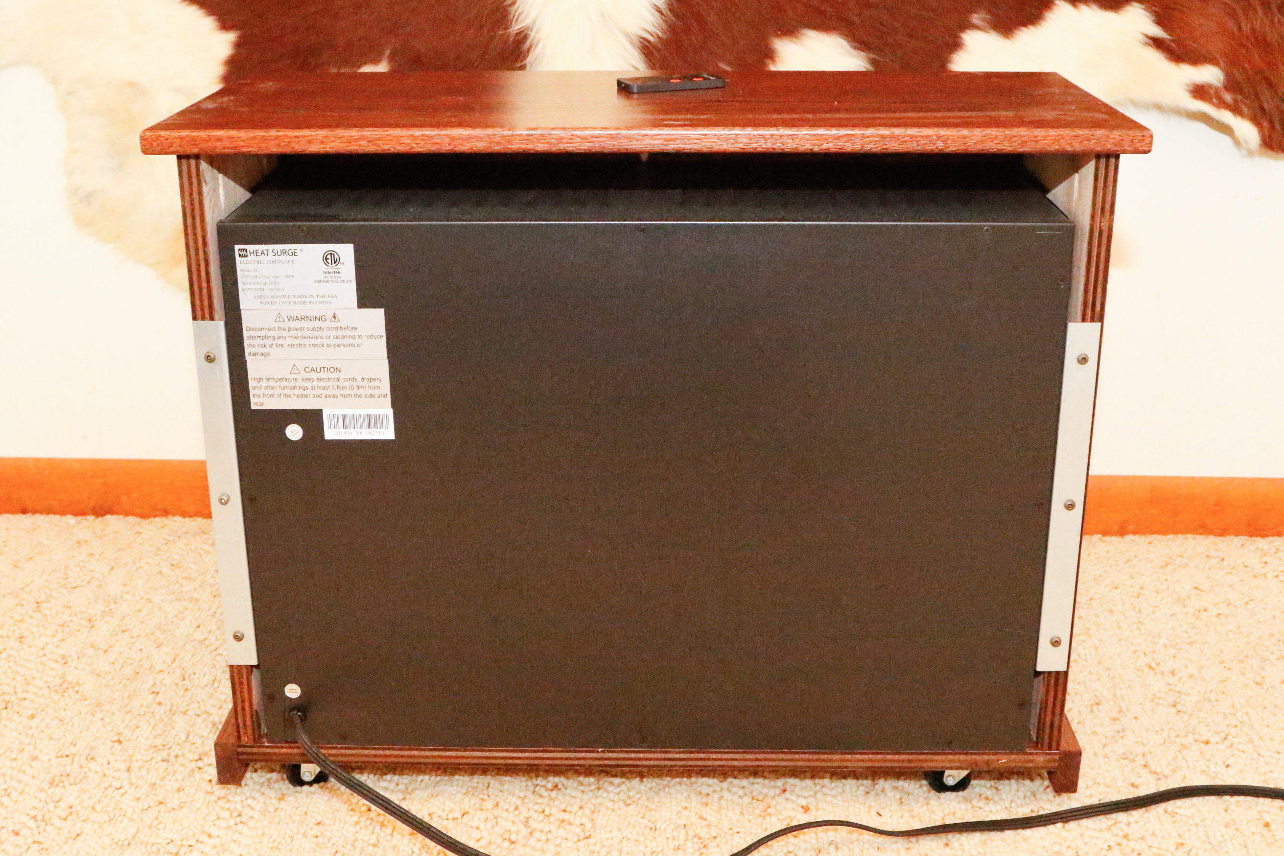 Two Heat Surge Electric Fireplace Units