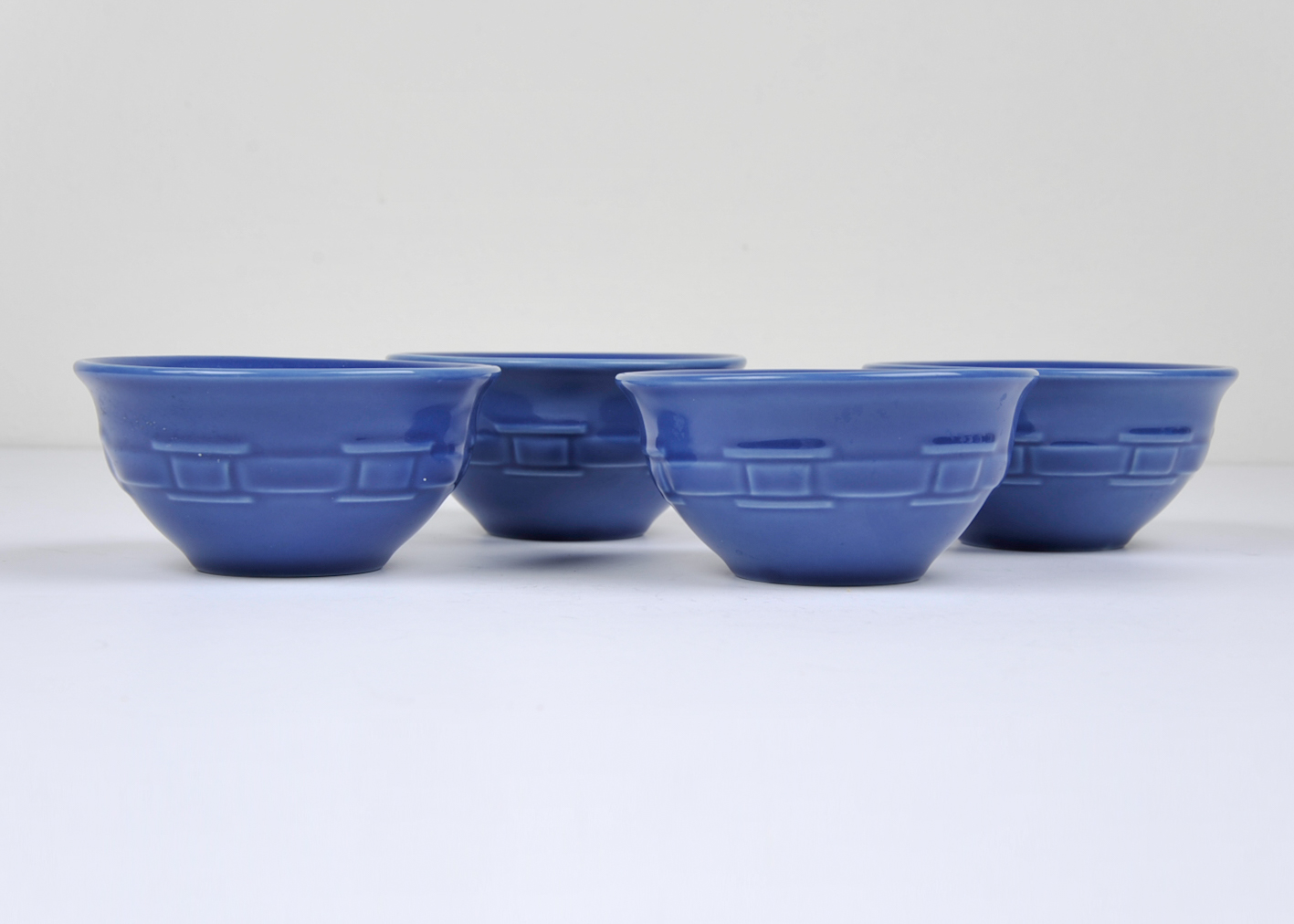 Set of Glazed Pottery Bowls