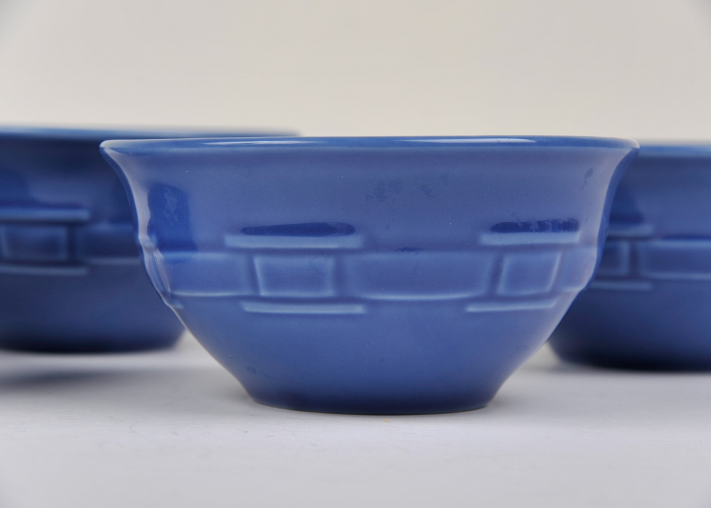 Set of Glazed Pottery Bowls