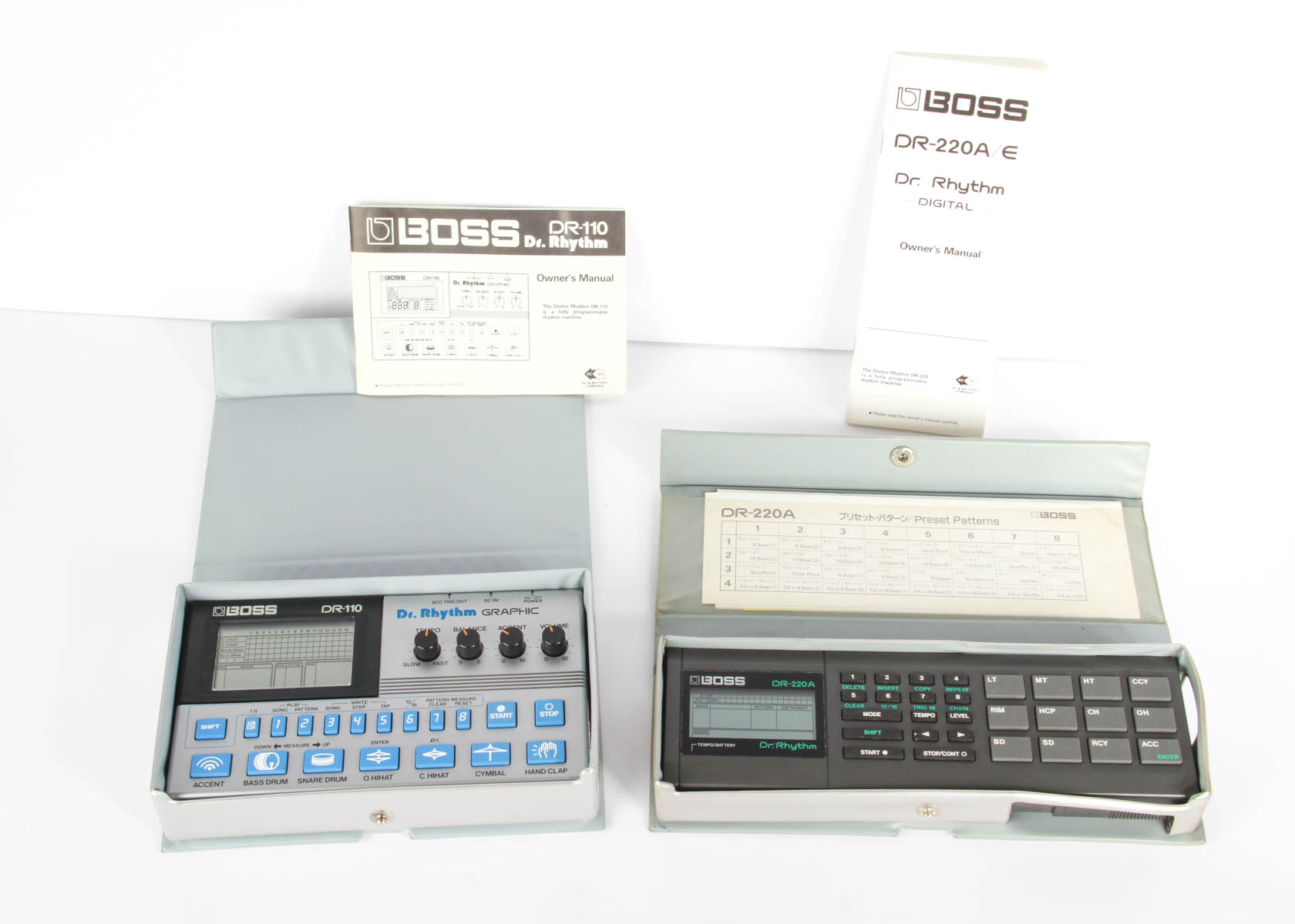 Two Boss Dr. Rhythm Beat Machines