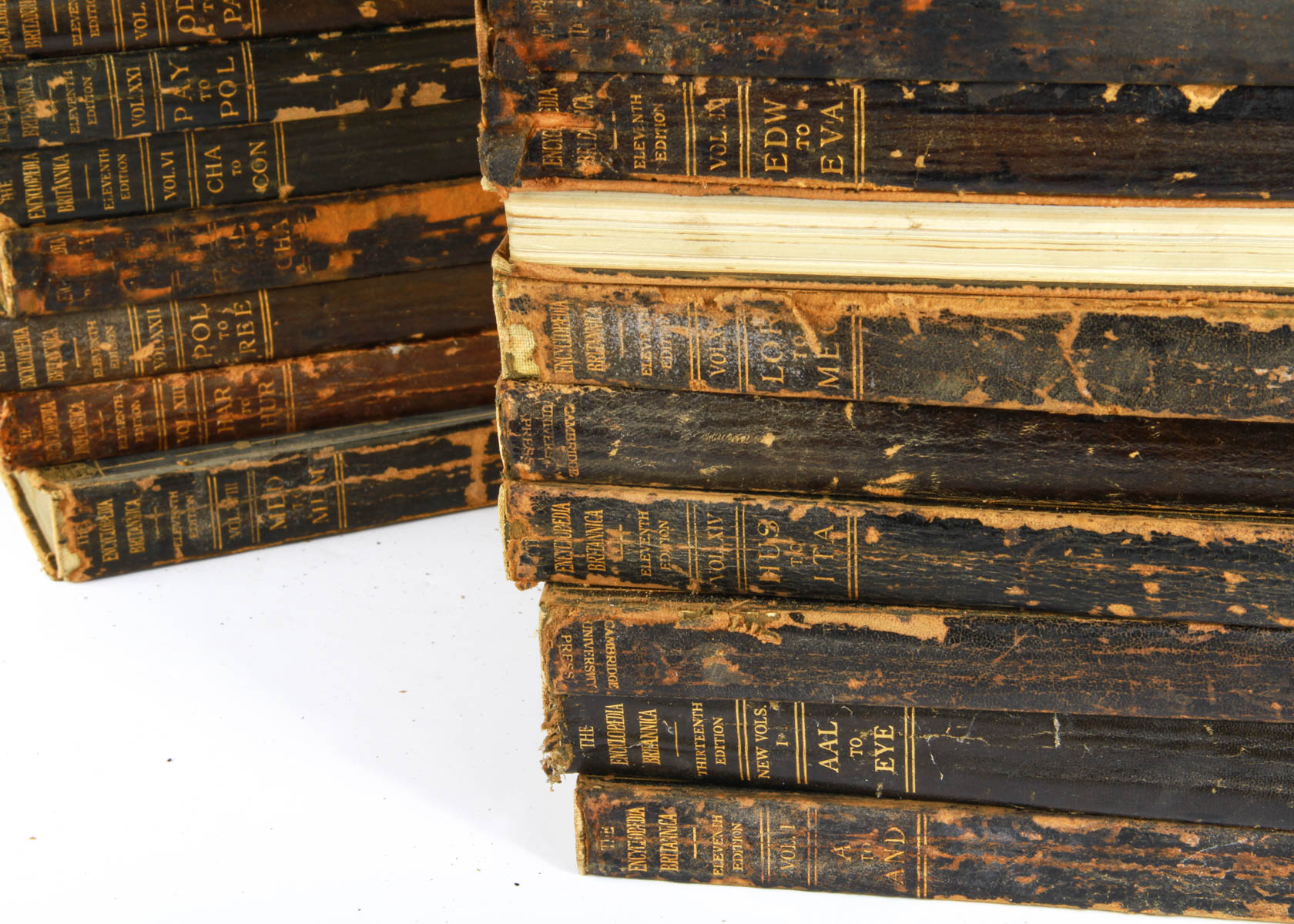Collection of Antique Encyclopedia Brittanicas