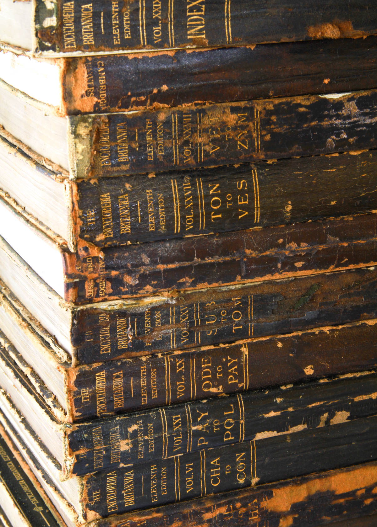 Collection of Antique Encyclopedia Brittanicas