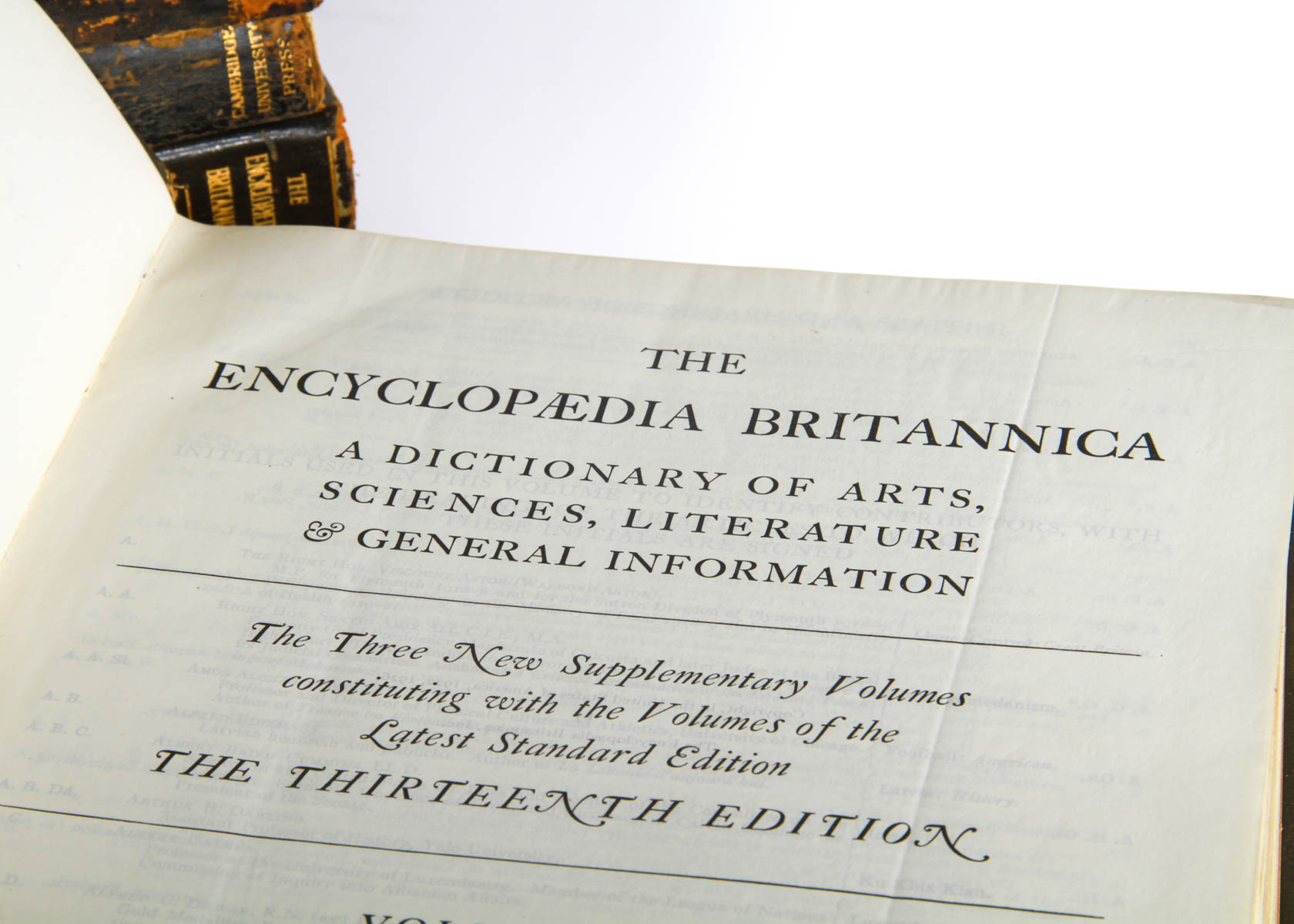 Collection of Antique Encyclopedia Brittanicas