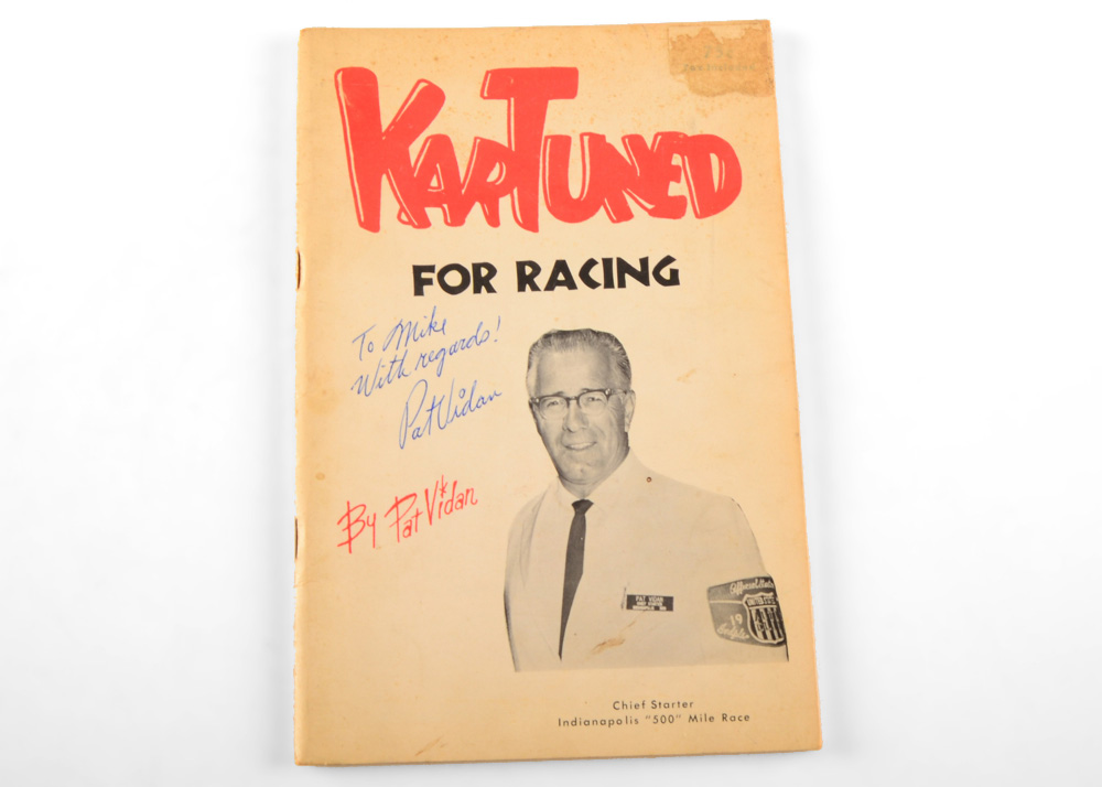 Indy 500 Starter Pat Vidan Signed Book