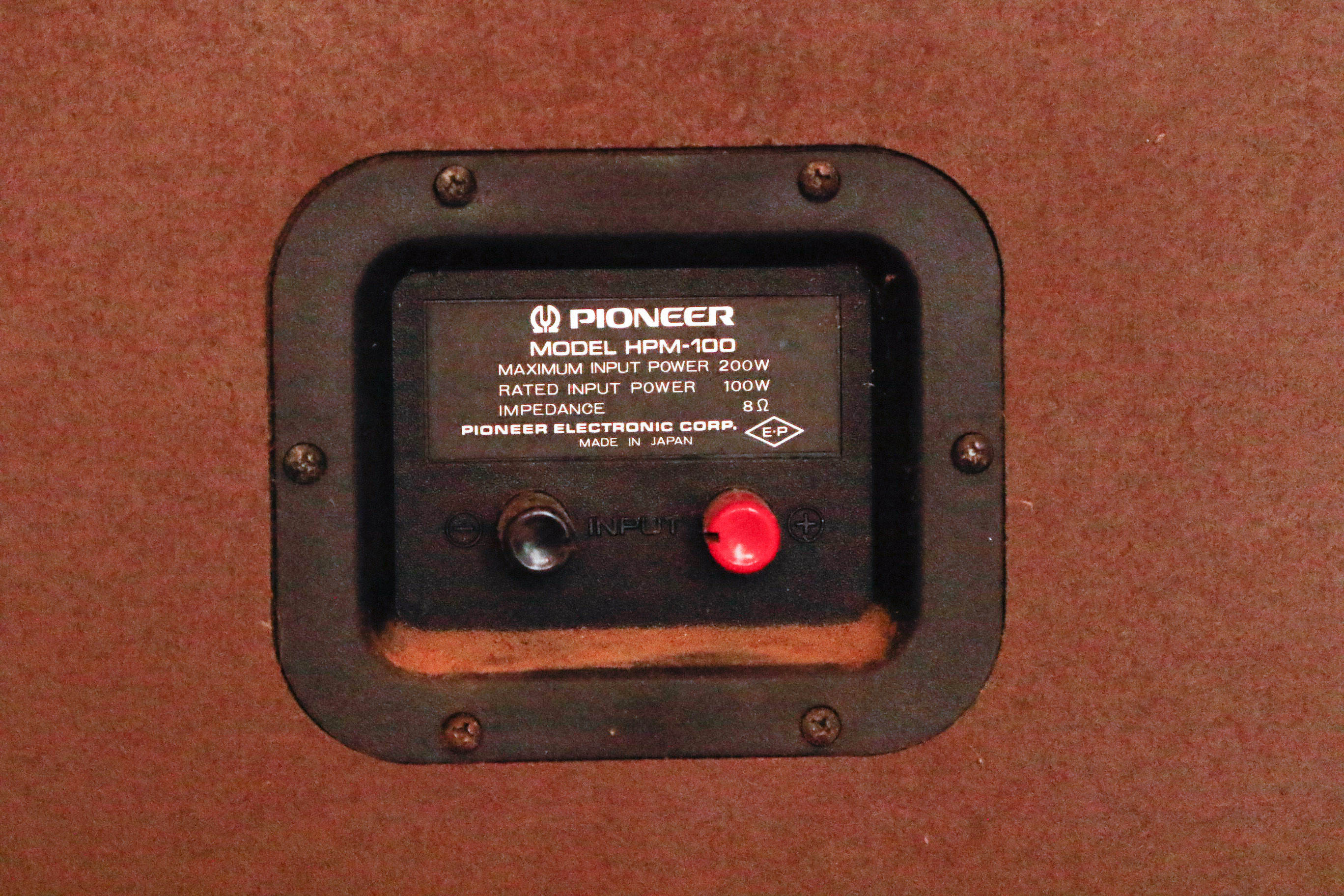 Pair of Vintage Pioneer HPM-100 Speakers