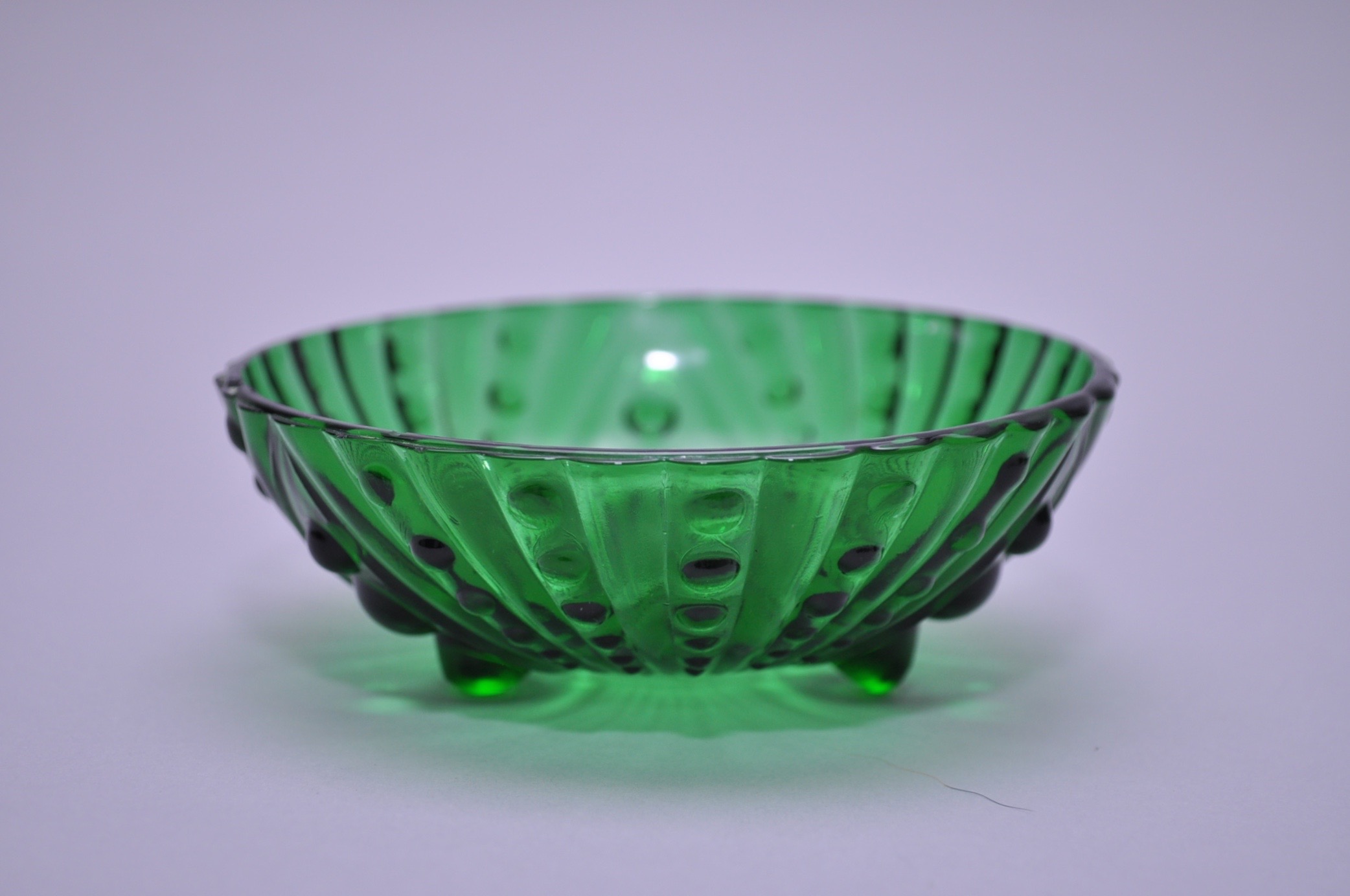Depression Glass Bowls and Lidded Jars