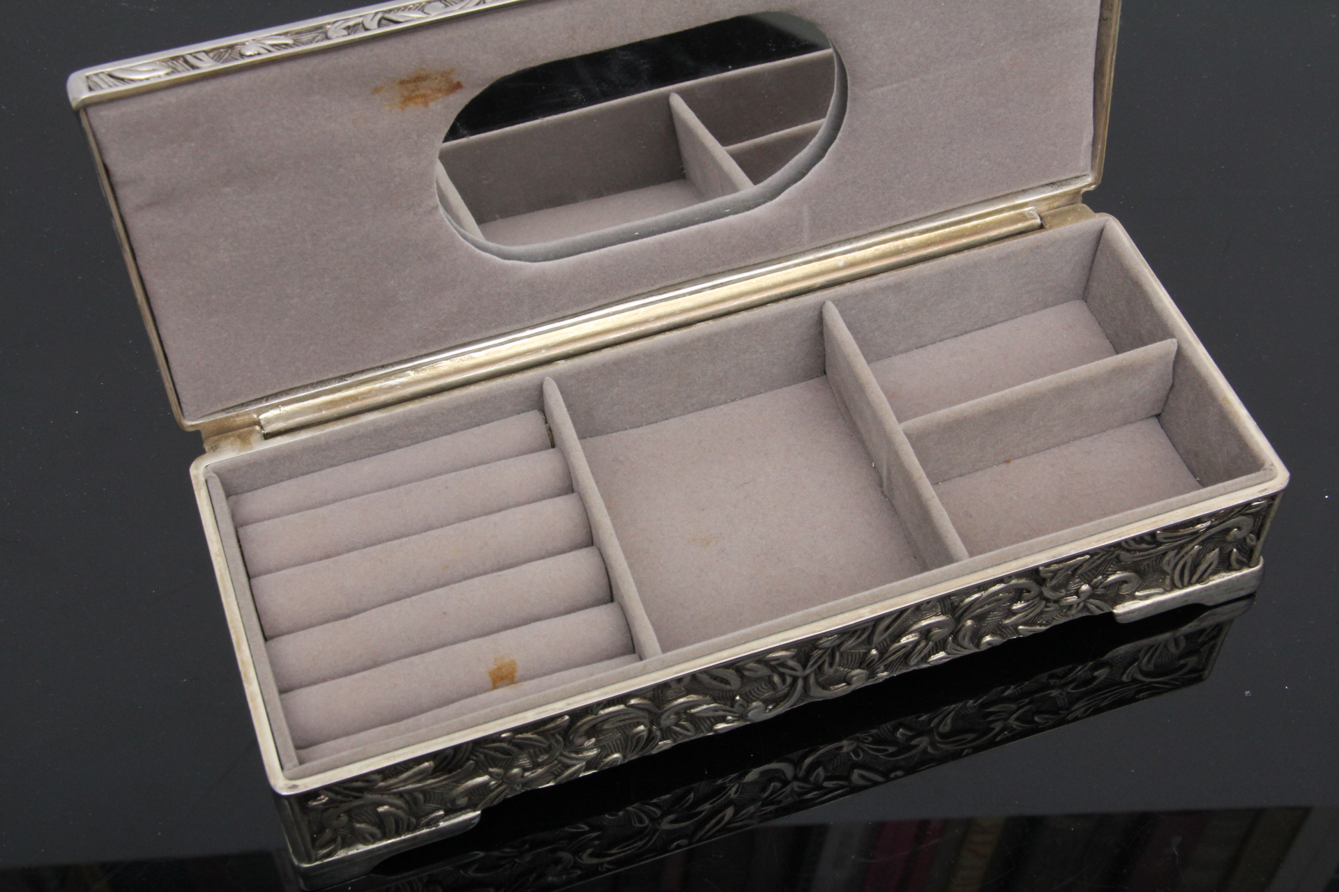 Vintage Godinger Silver Plated Jewelry Box
