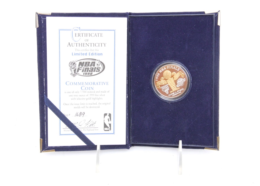 Official 1998 NBA Finals Commemorative Coin