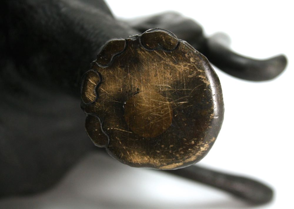 Elephant Fighting Two Tigers Sculpture