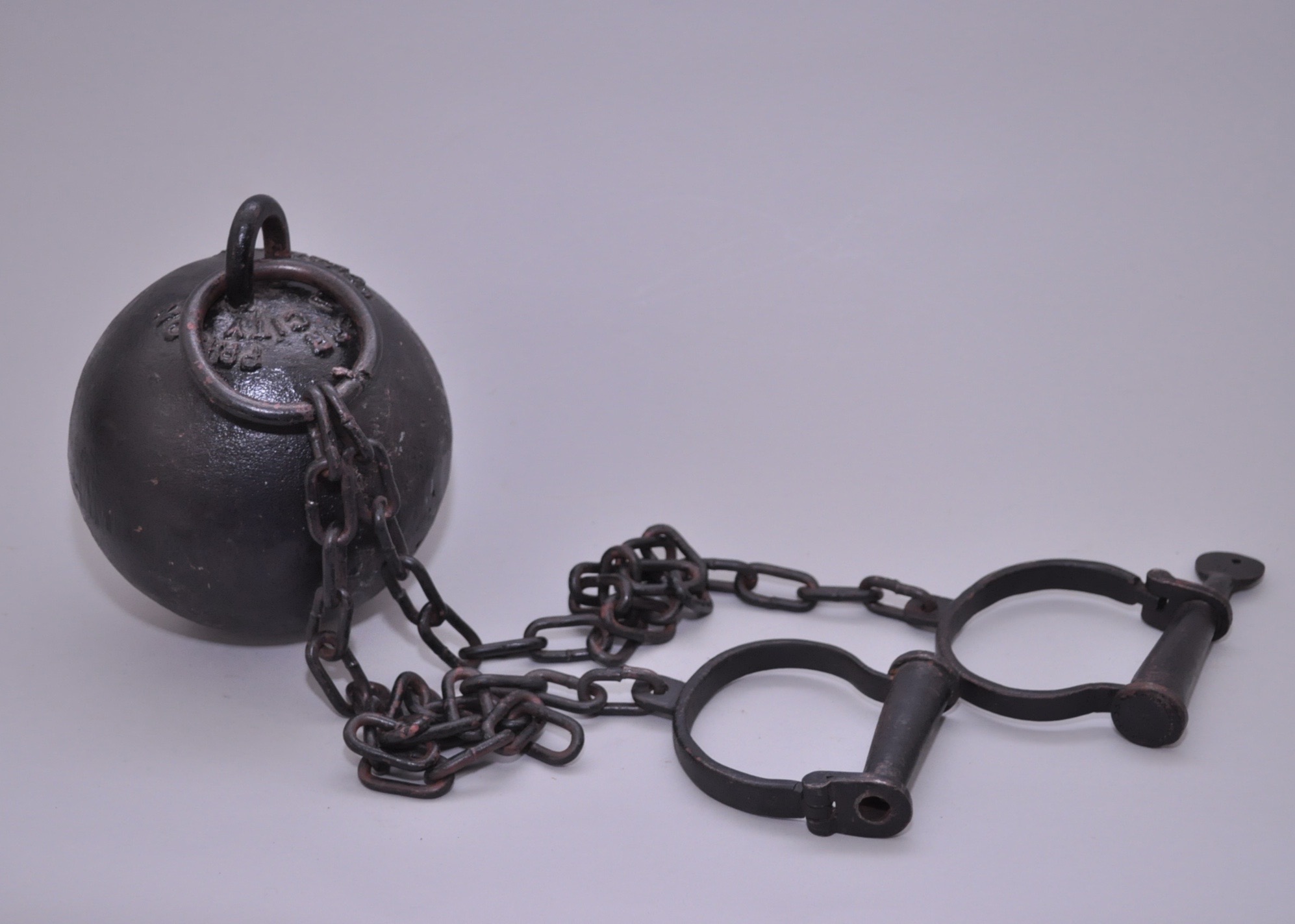 Cast Iron Prison Ball and Chain