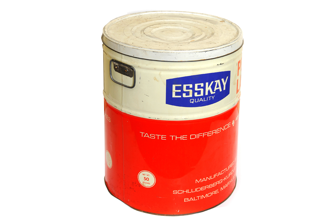 Large Vintage Esskay Pure Lard Tin