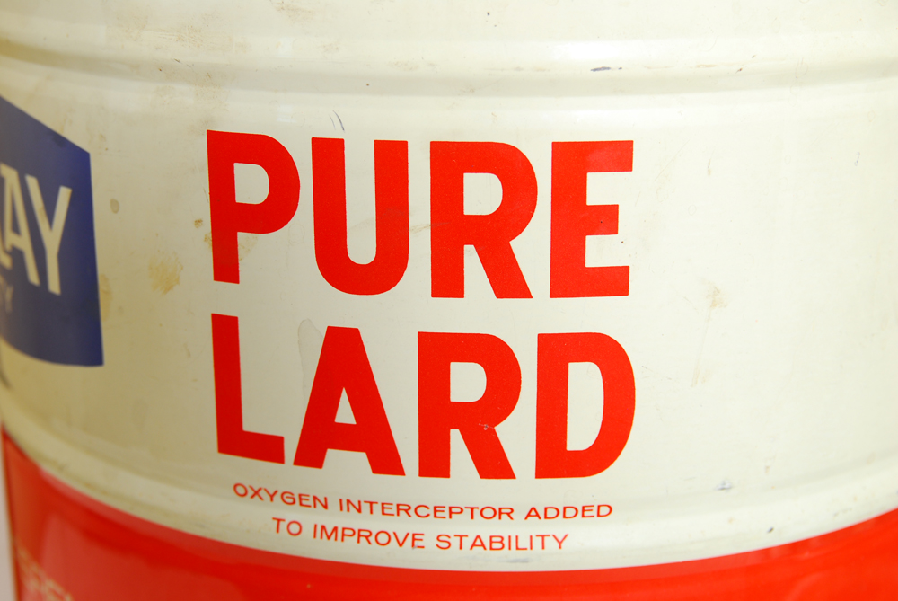 Large Vintage Esskay Pure Lard Tin