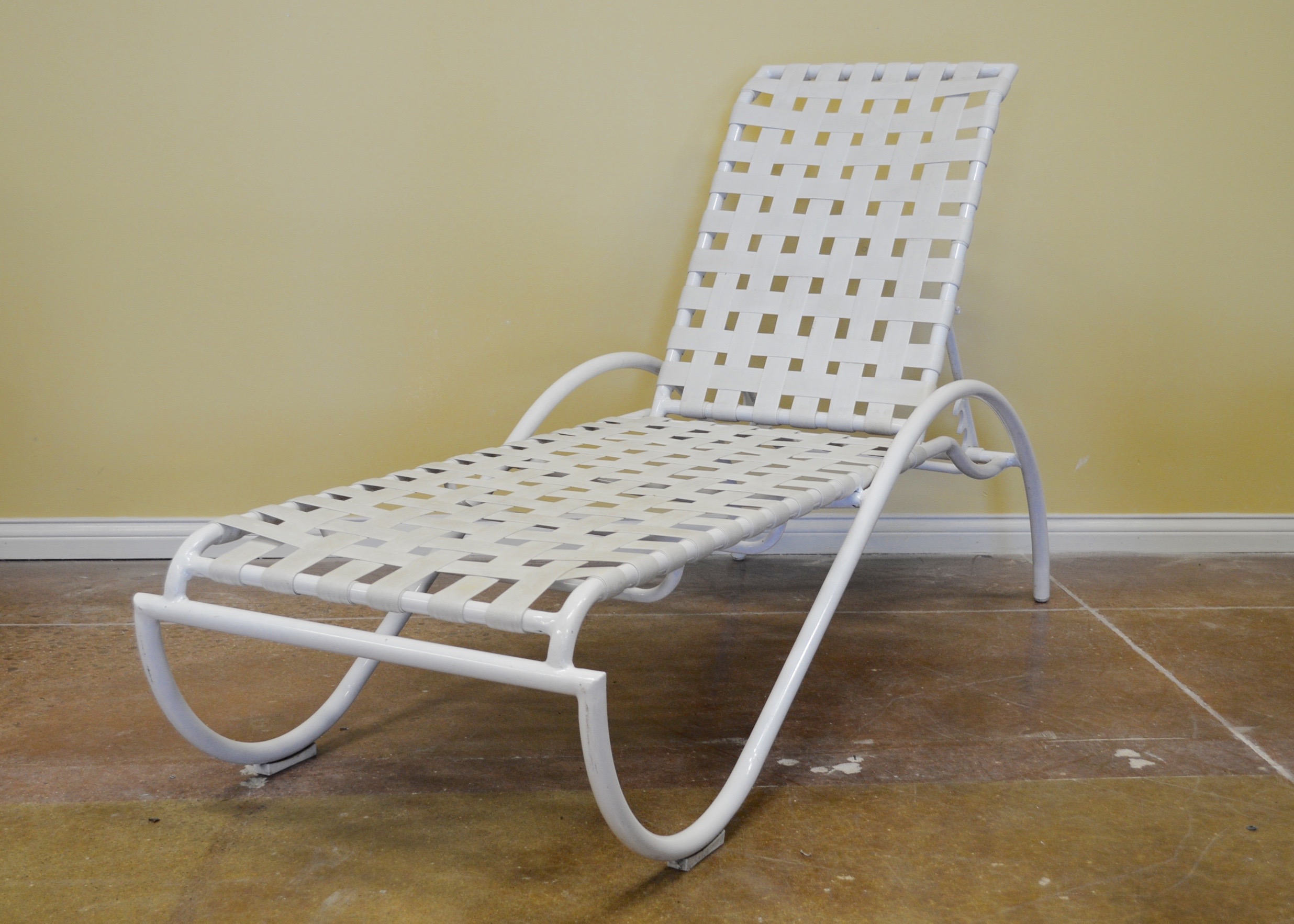 White Outdoor Lounge Chair