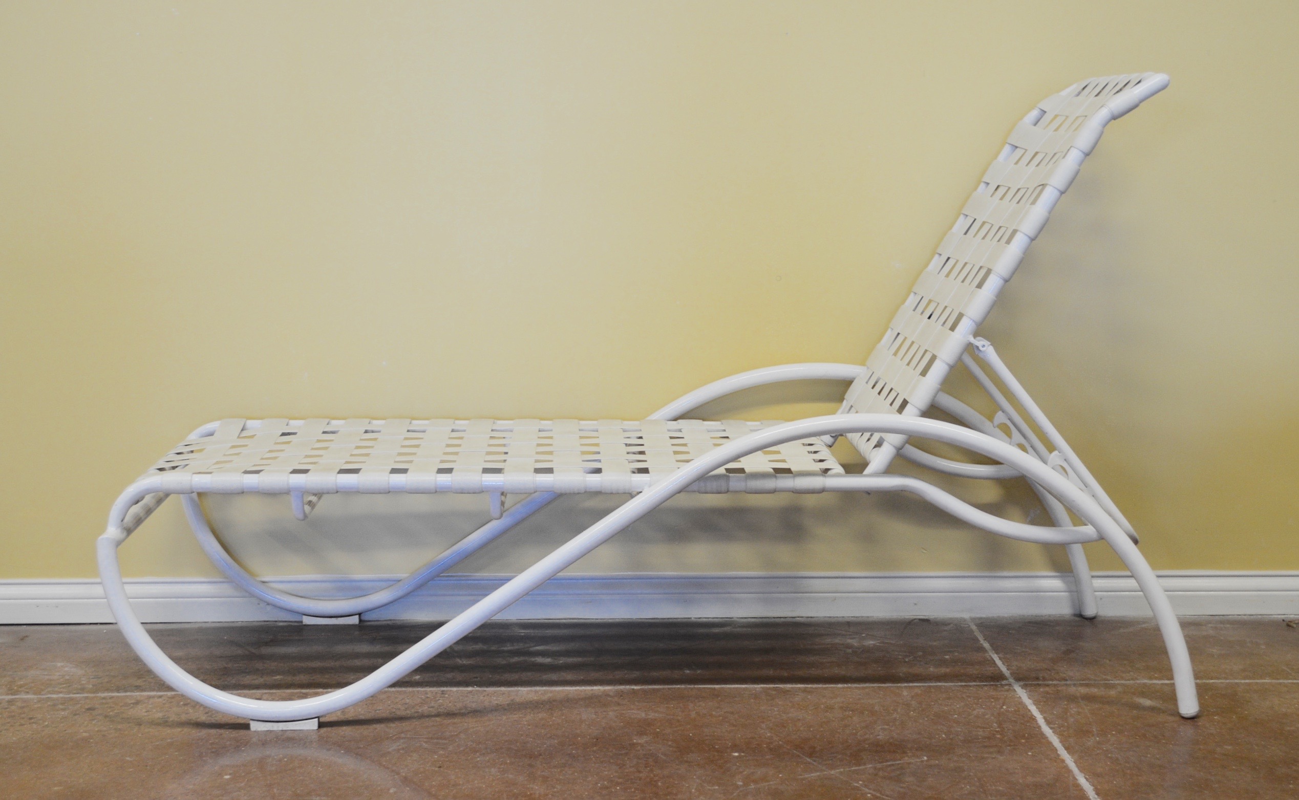 White Outdoor Lounge Chair
