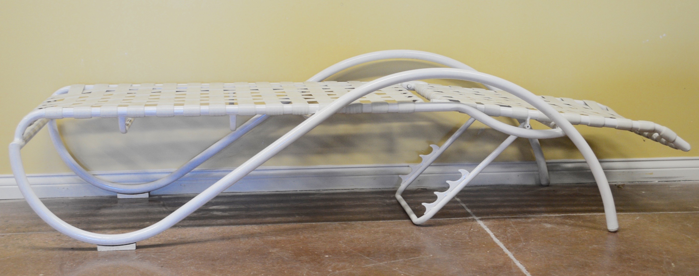 White Outdoor Lounge Chair