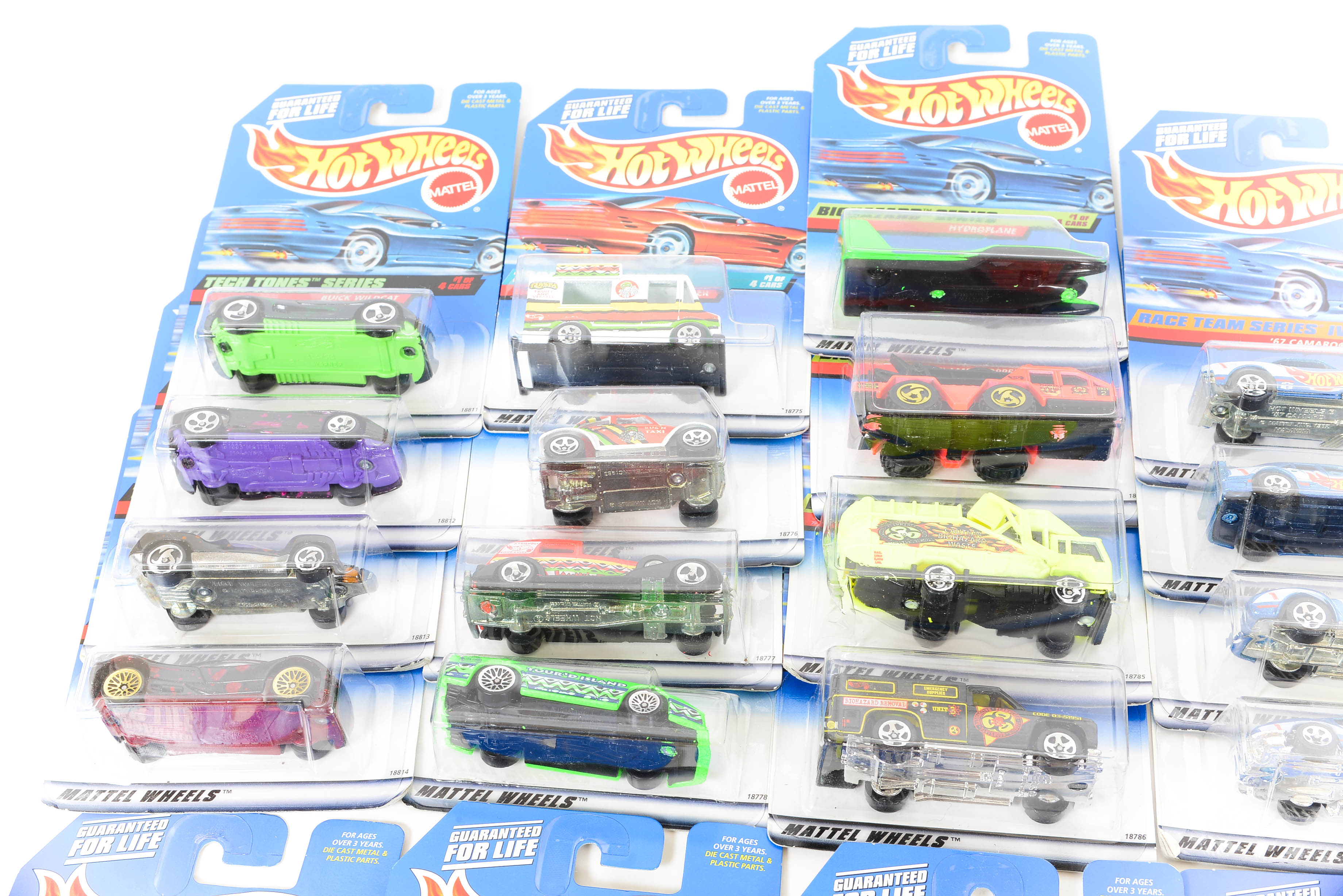 Six 1997 Mattel Hot Wheels Complete 4-Car Series