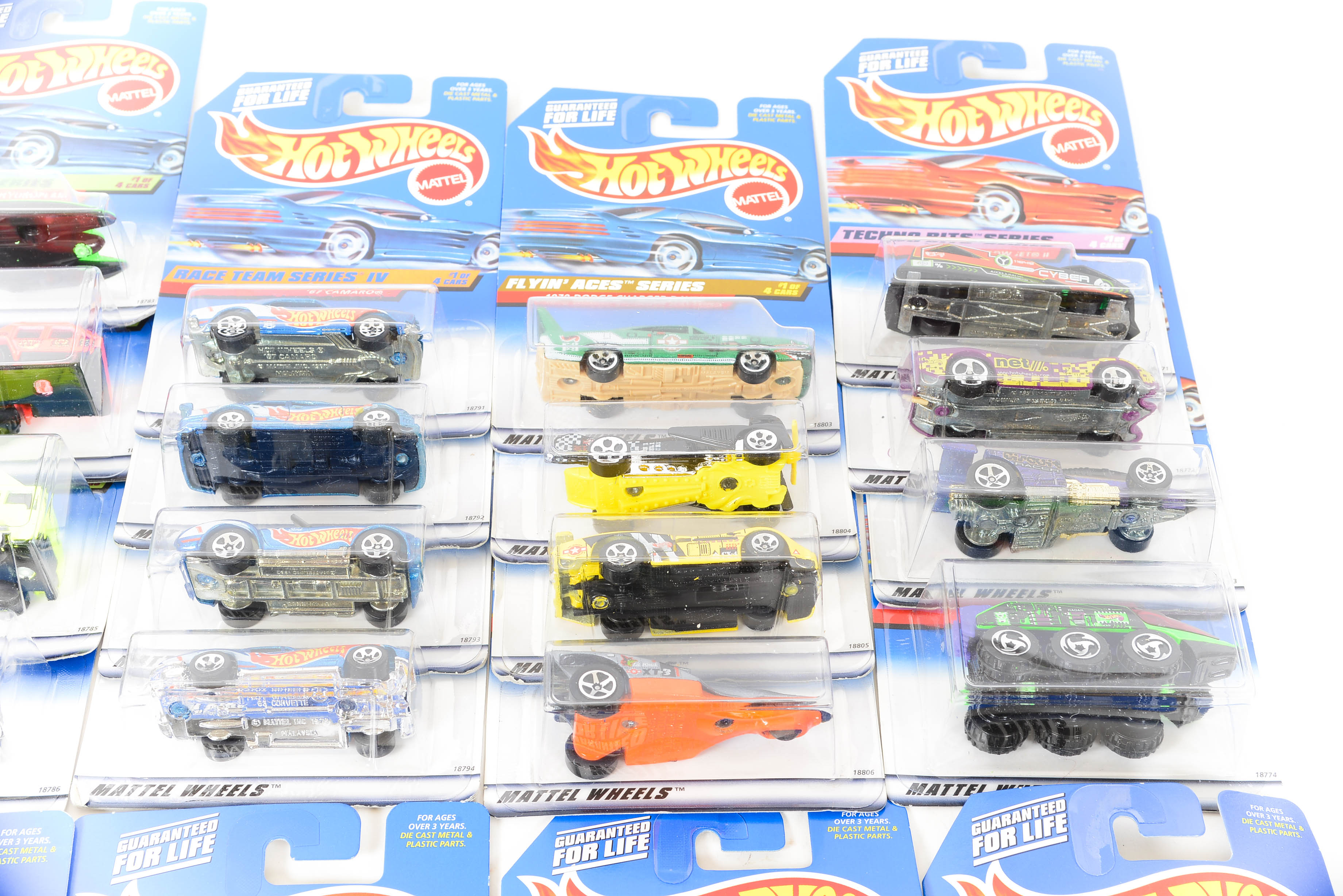Six 1997 Mattel Hot Wheels Complete 4-Car Series