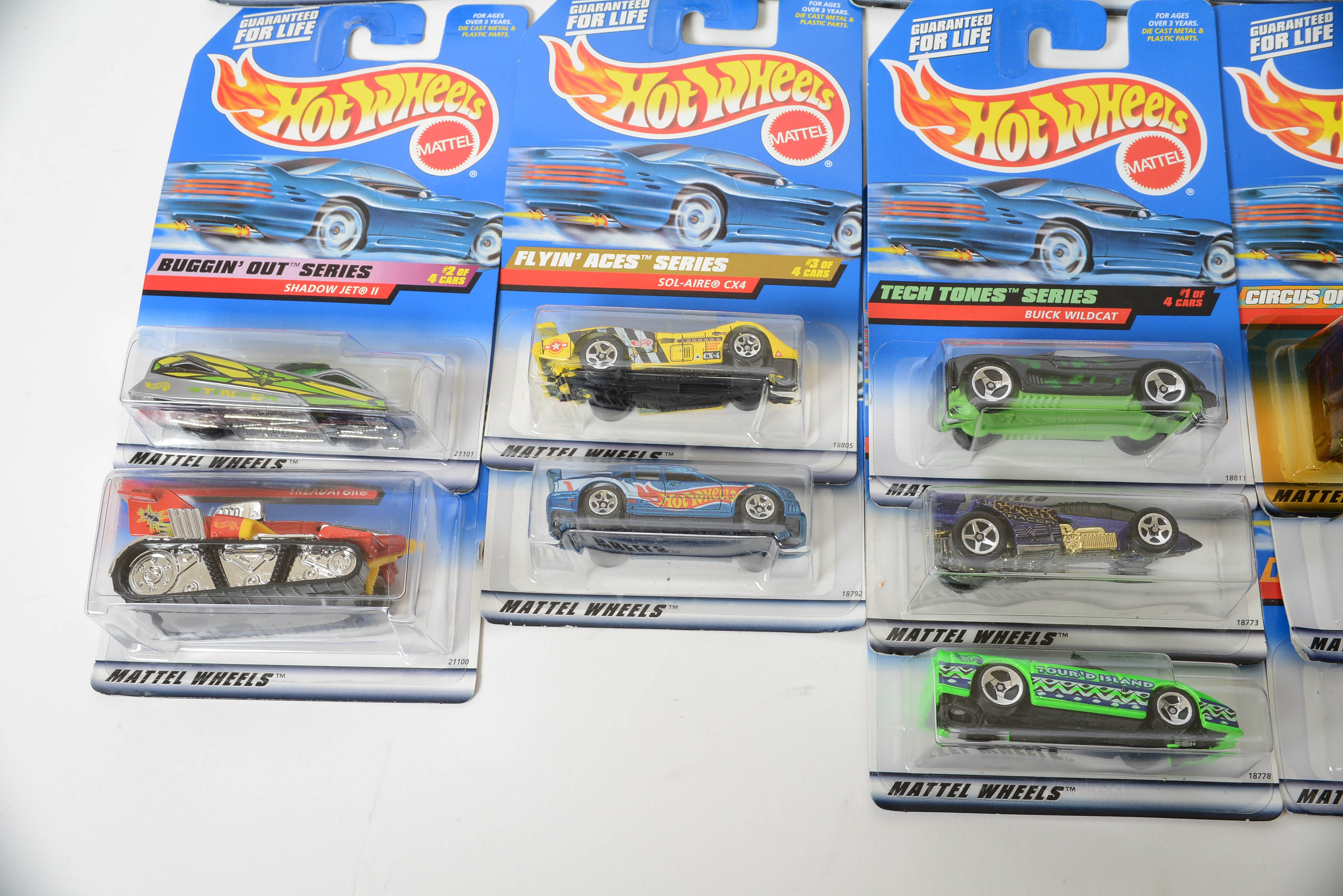 Six 1997 Mattel Hot Wheels Complete 4-Car Series