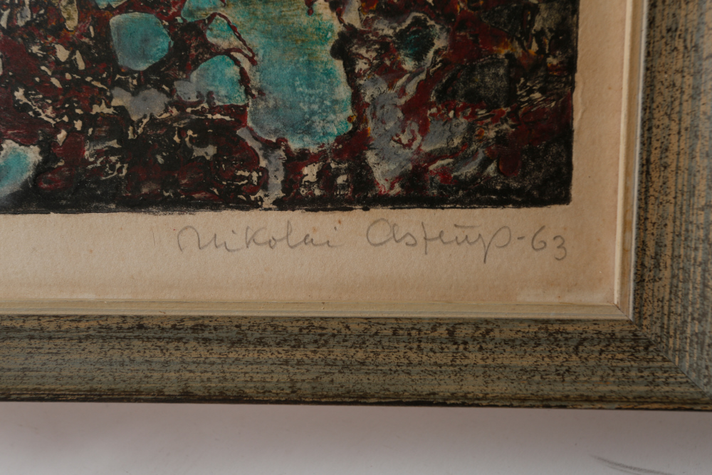 Nikolai Astrup Artist's Proof Abstract Aquatint