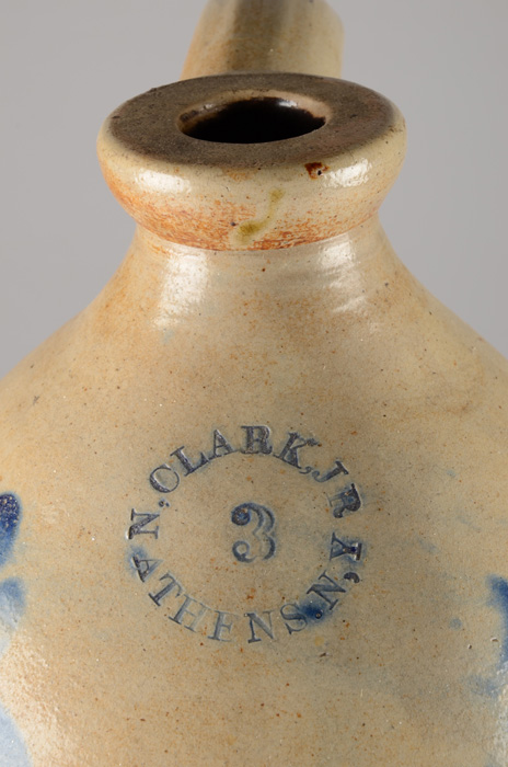 Floral Decorated Stoneware Jug