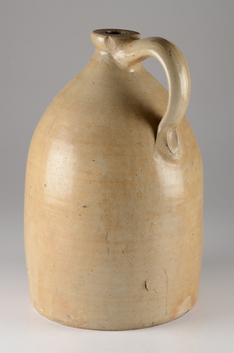 Floral Decorated Stoneware Jug