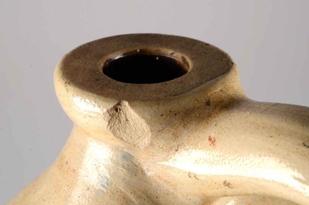 Floral Decorated Stoneware Jug