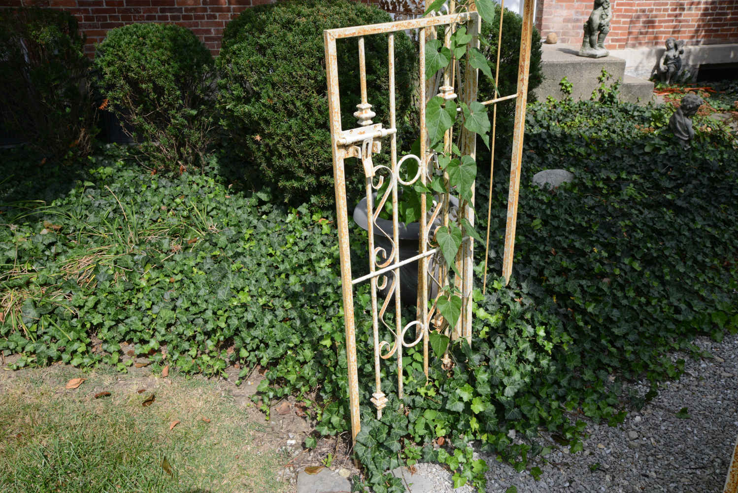 Rustic Outdoor Metal Arbor Gate