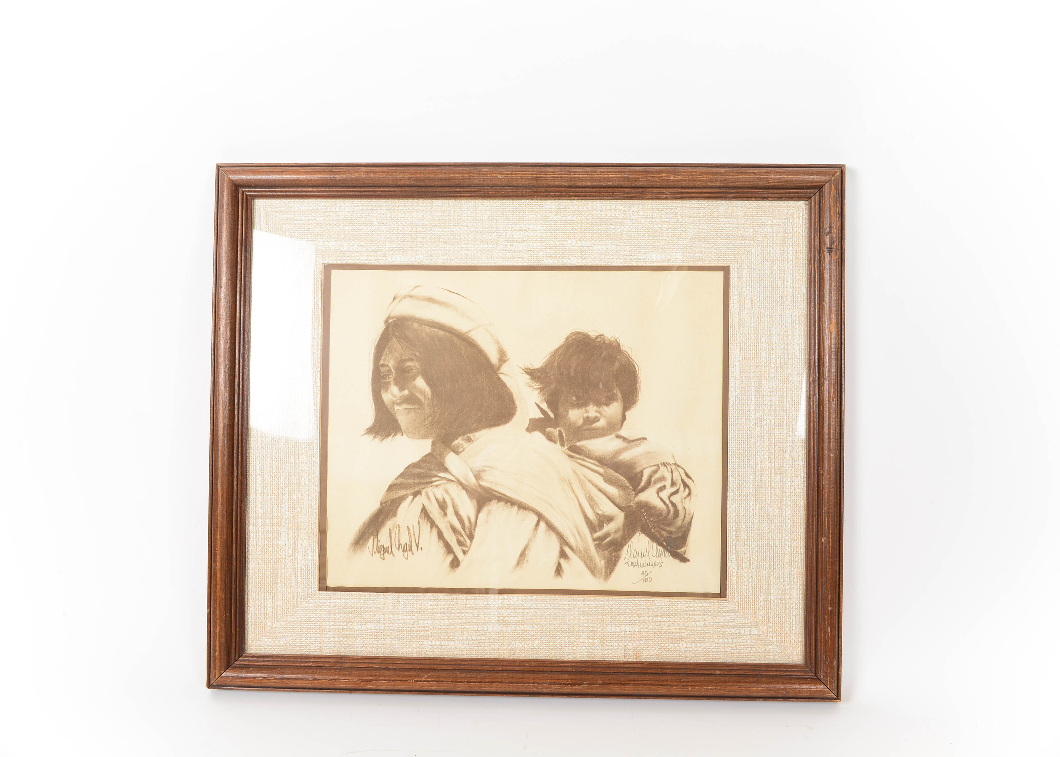 Signed Limited Edition Miguel Varela "Tarahumaras" Drawing